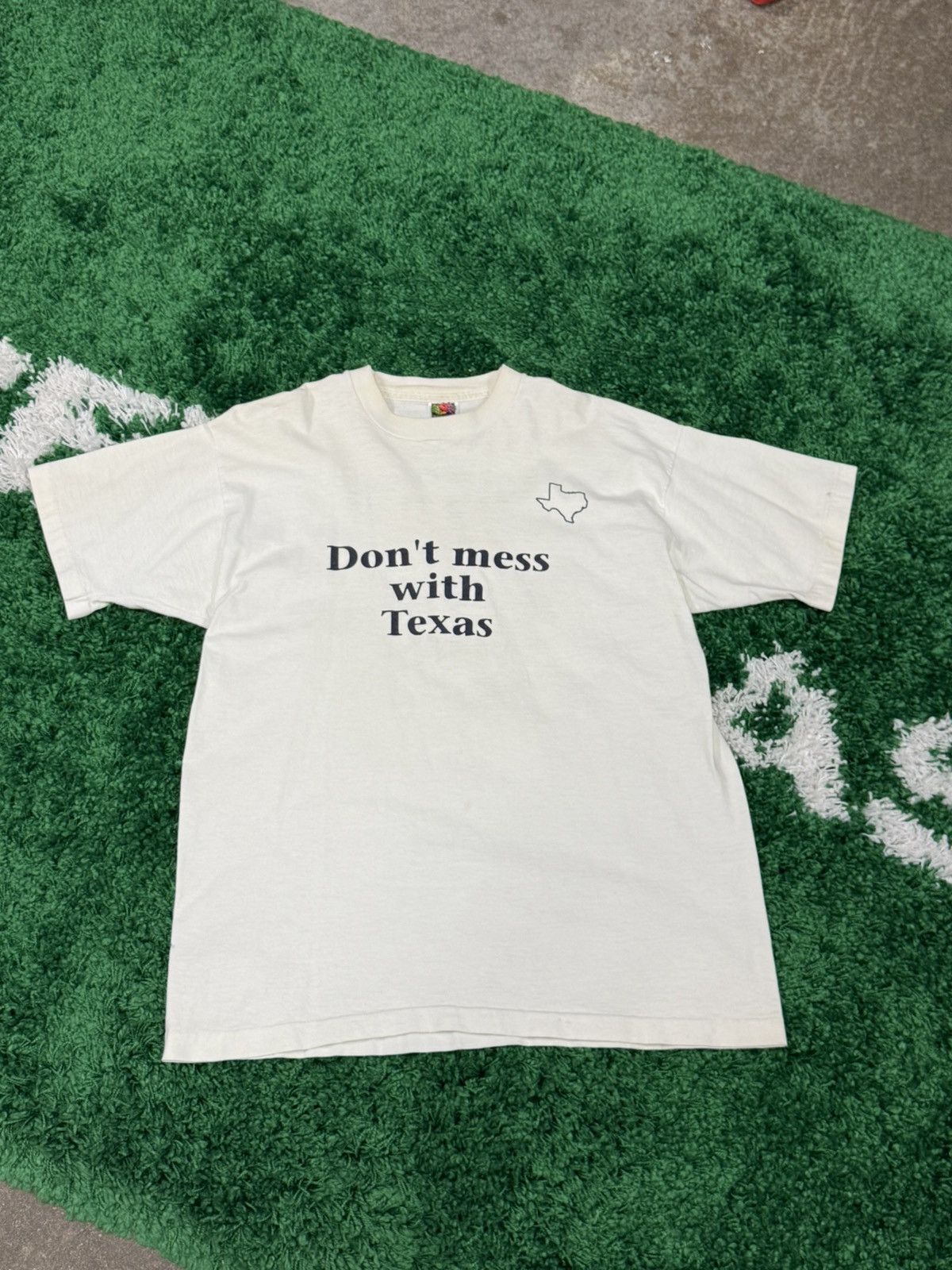 Fruit Of The Loom Vintage Don't Mess With Texas Fruit of The Loom Tee XL Size US XL / EU 56 / 4 - 1 Thumbnail