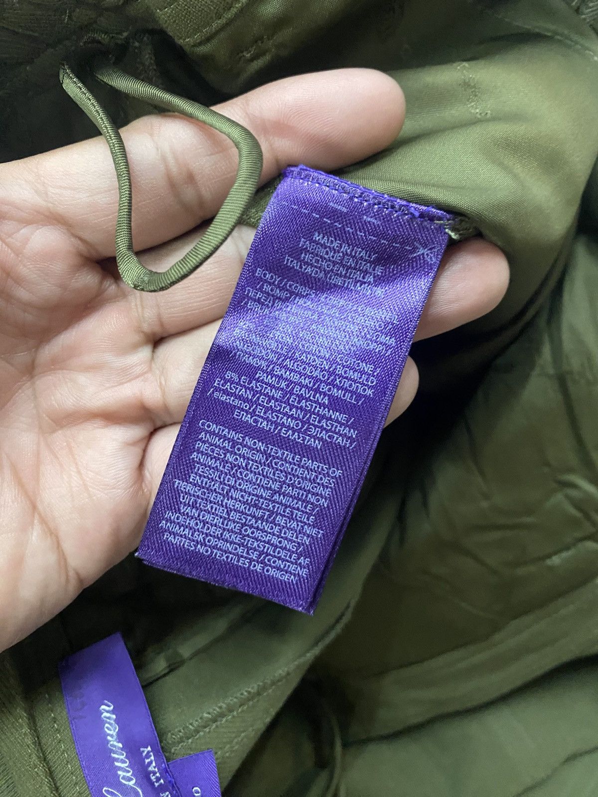 Ralph Lauren Purple Label RALPH LAUREN PURPLE LABEL TWILL CARGO PANTS Size 25" / US 0 / IT 36 - 15 Thumbnail