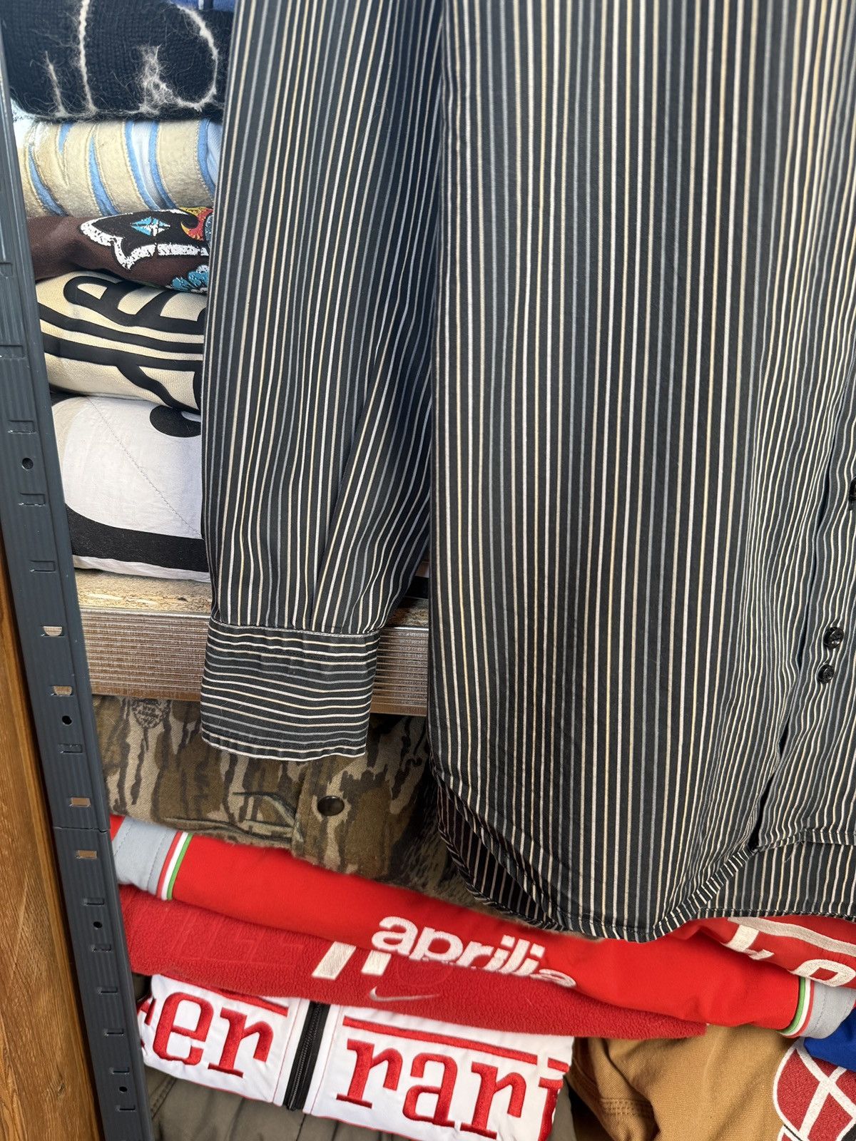 Burberry Vintage Burberry Striped Shirt Size US L / EU 52-54 / 3 - 4 Thumbnail