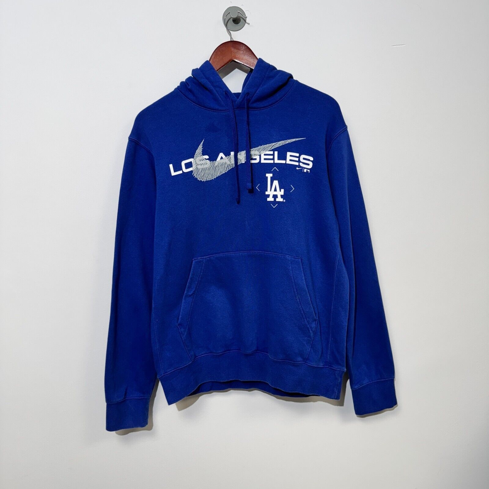 Nike × Vintage Nike Unisex Blue Cotton Hoodie Size S Los Angeles NBA Sport Size US S / EU 44-46 / 1 - 1 Thumbnail