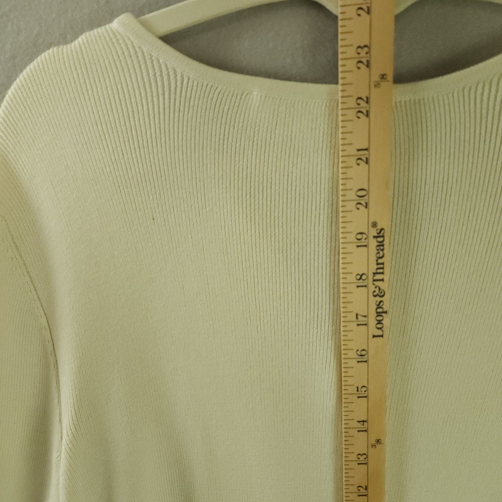 Other Peruvian Connection Cardigan Cream XL Button-Up 100% Pima Size XL / US 12-14 / IT 48-50 - 6 Thumbnail