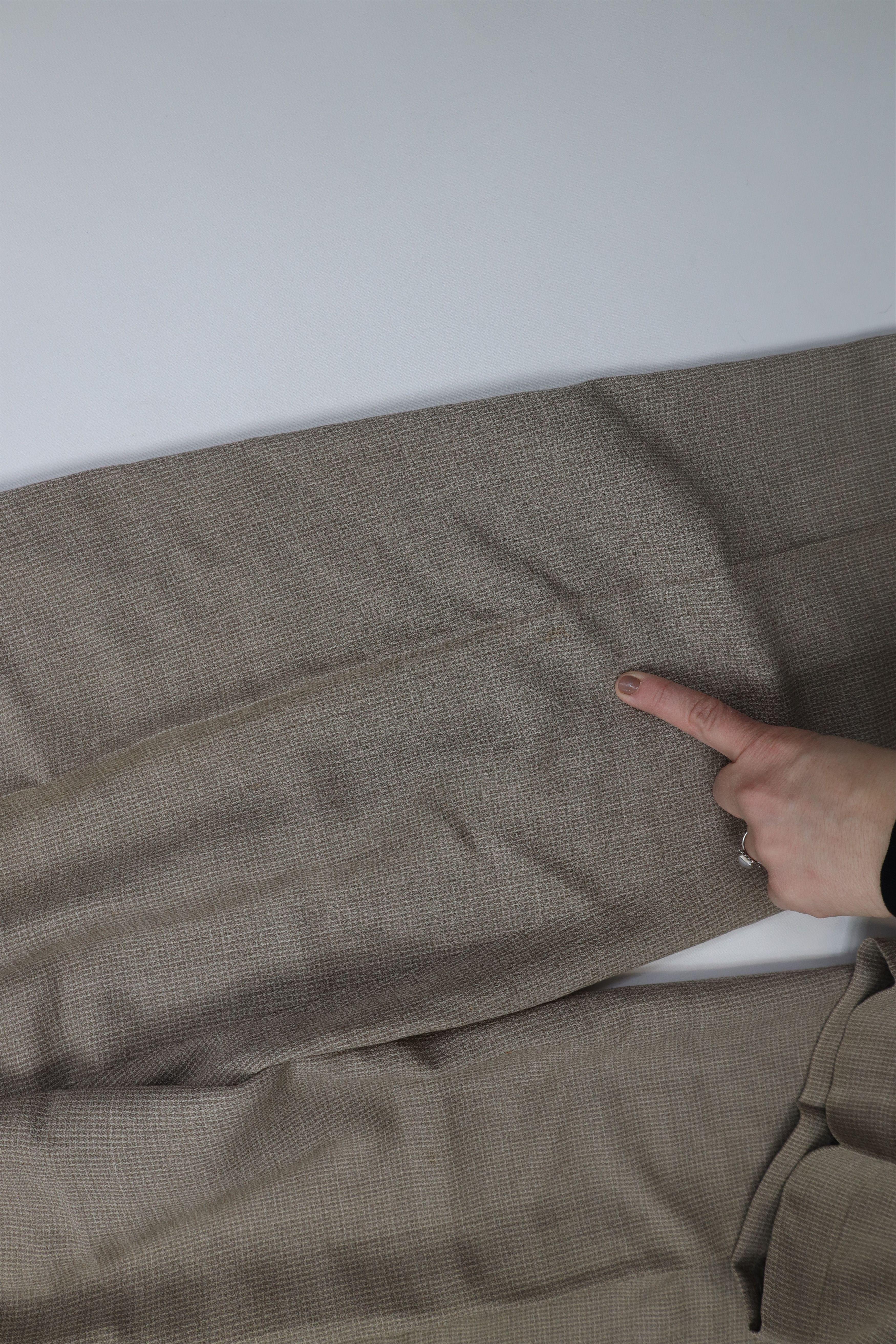 Vintage Vintage 90s Streetwear Wool Knit Wide Leg Chino Pants Size US 36 / EU 52 - 7 Thumbnail