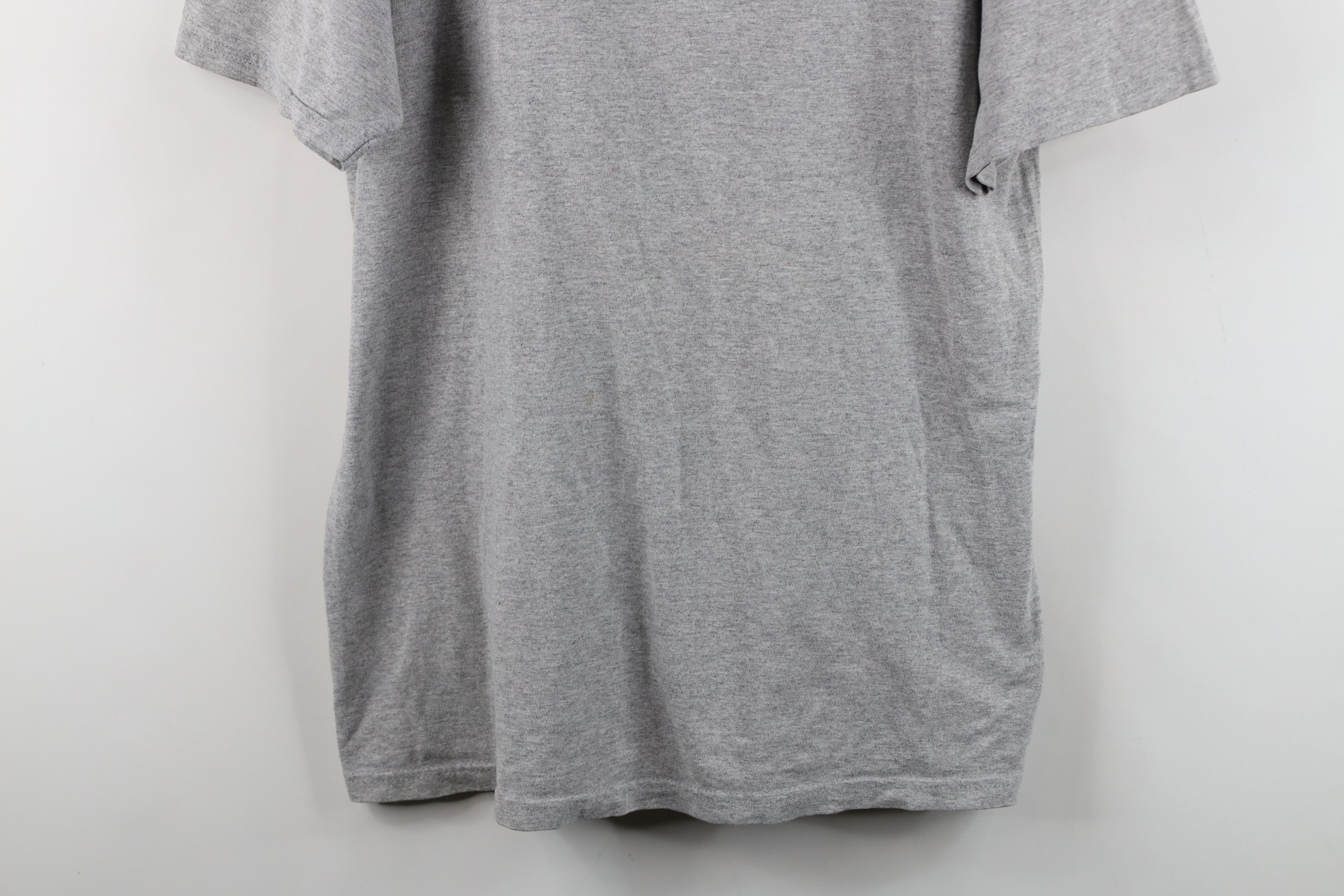 Vintage Vintage 90s Y2K Streetwear Heavyweight Cotton T-Shirt Gray Size US XL / EU 56 / 4 - 3 Thumbnail