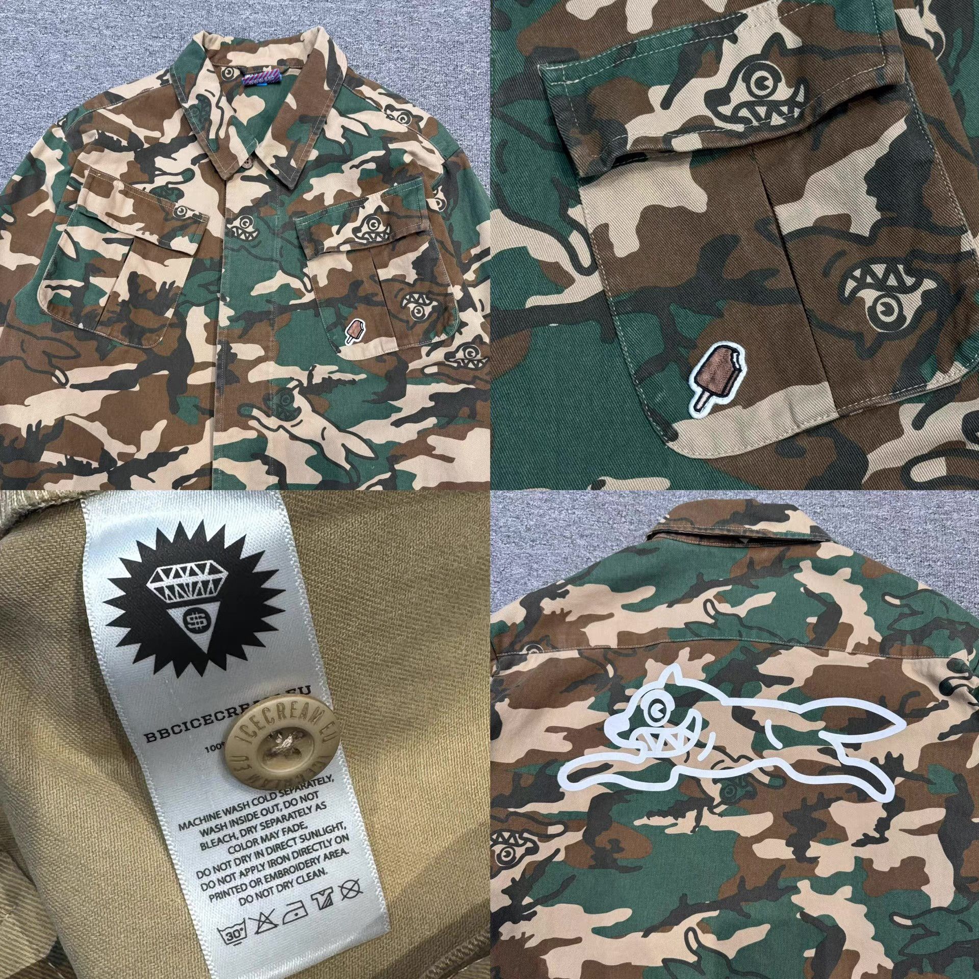 Billionaire Boys Club BBC Flying Dog Camo Jacket Q5 Size US M / EU 48-50 / 2 - 2 Thumbnail