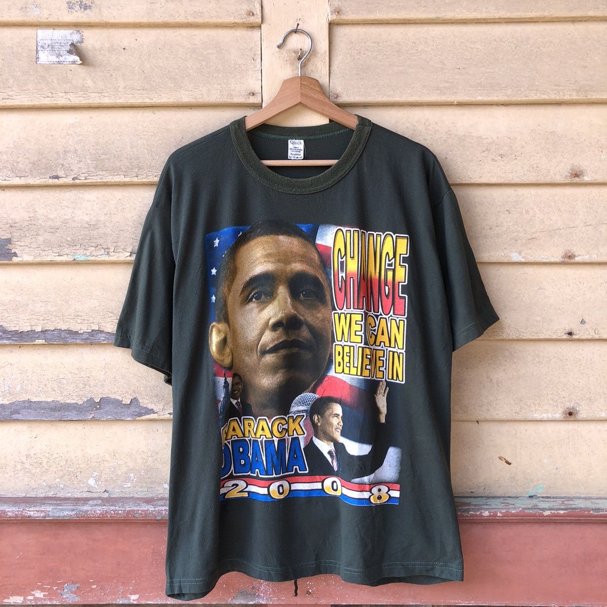Rap Tees 🔥Rare🔥 Vintage Barack Obama 2008 Raptee Tshirt Size US XL / EU 56 / 4 - 1 Thumbnail