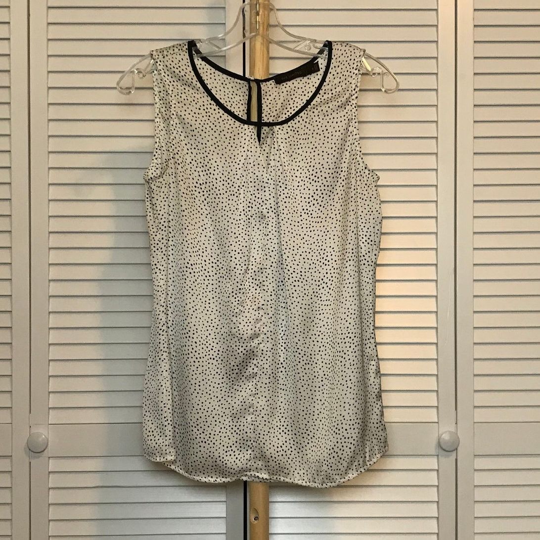 Other The Limited Polk-a-dot Round Neck Sleeveless Blouse S Size S / US 4 / IT 40 - 1 Thumbnail