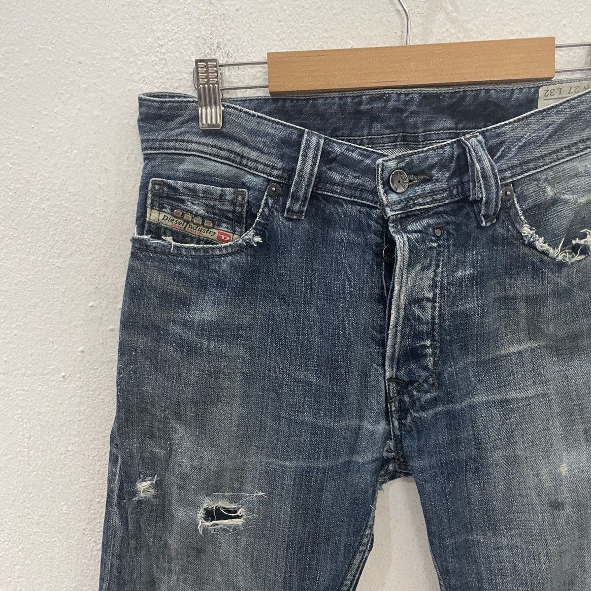 Diesel Vintage Diesel Industries Distressed Denim Size US 31 - 3 Thumbnail