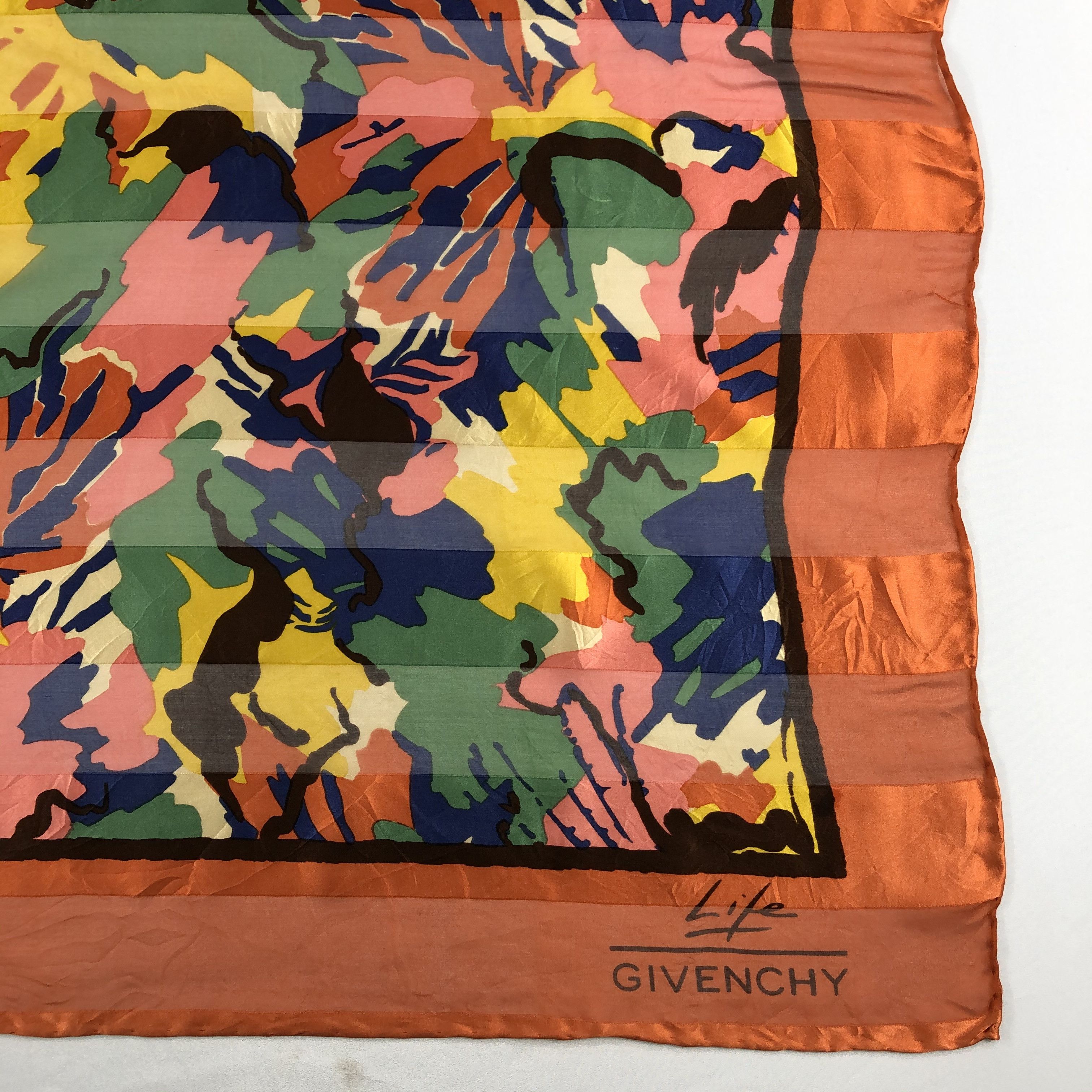 Vintage Vintage Givenchy Silk Scarf Size ONE SIZE - 4 Thumbnail