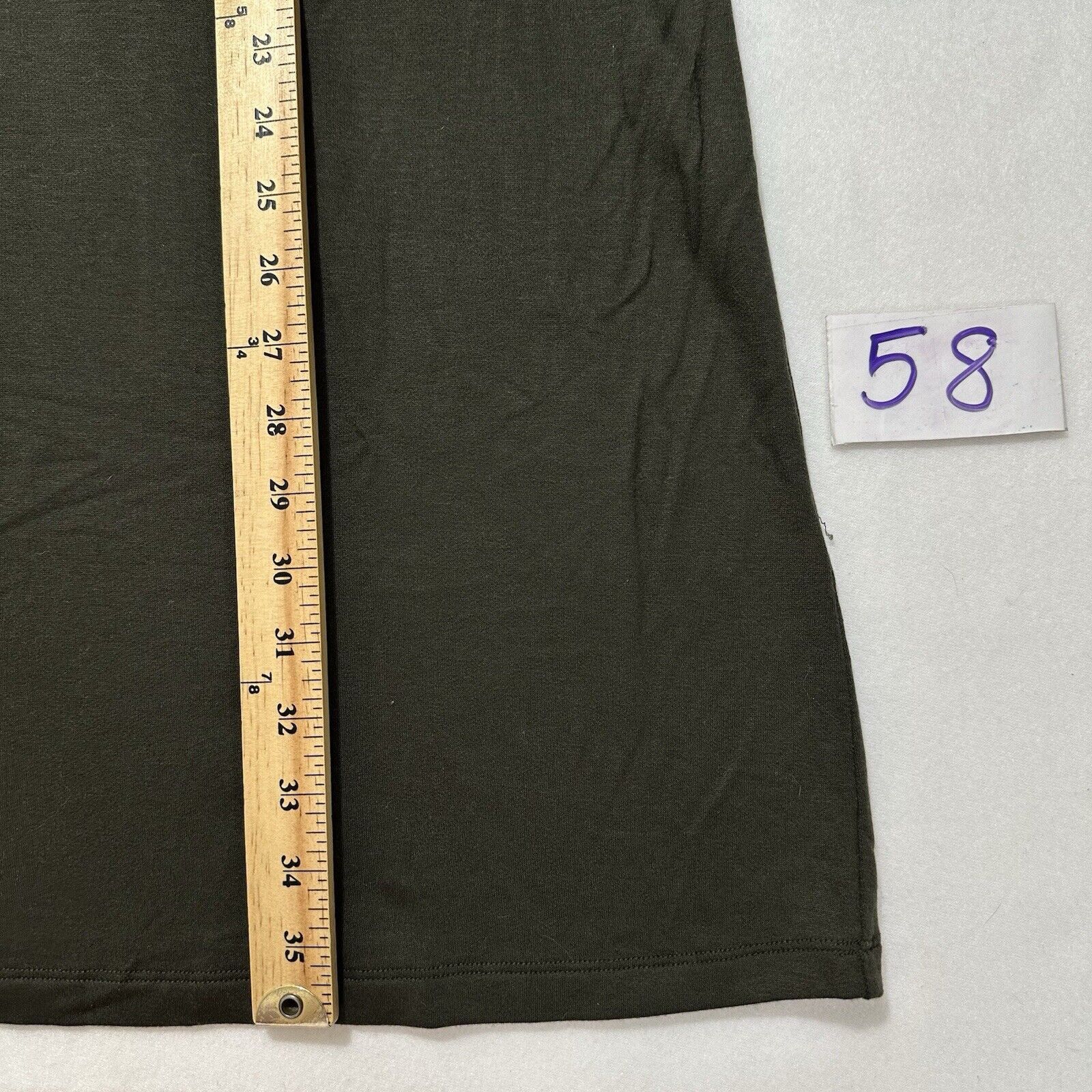 Eileen Fisher Eileen Fisher Medium Dark Green Round Neck Tunic Dress Size M / US 6-8 / IT 42-44 - 10 Thumbnail