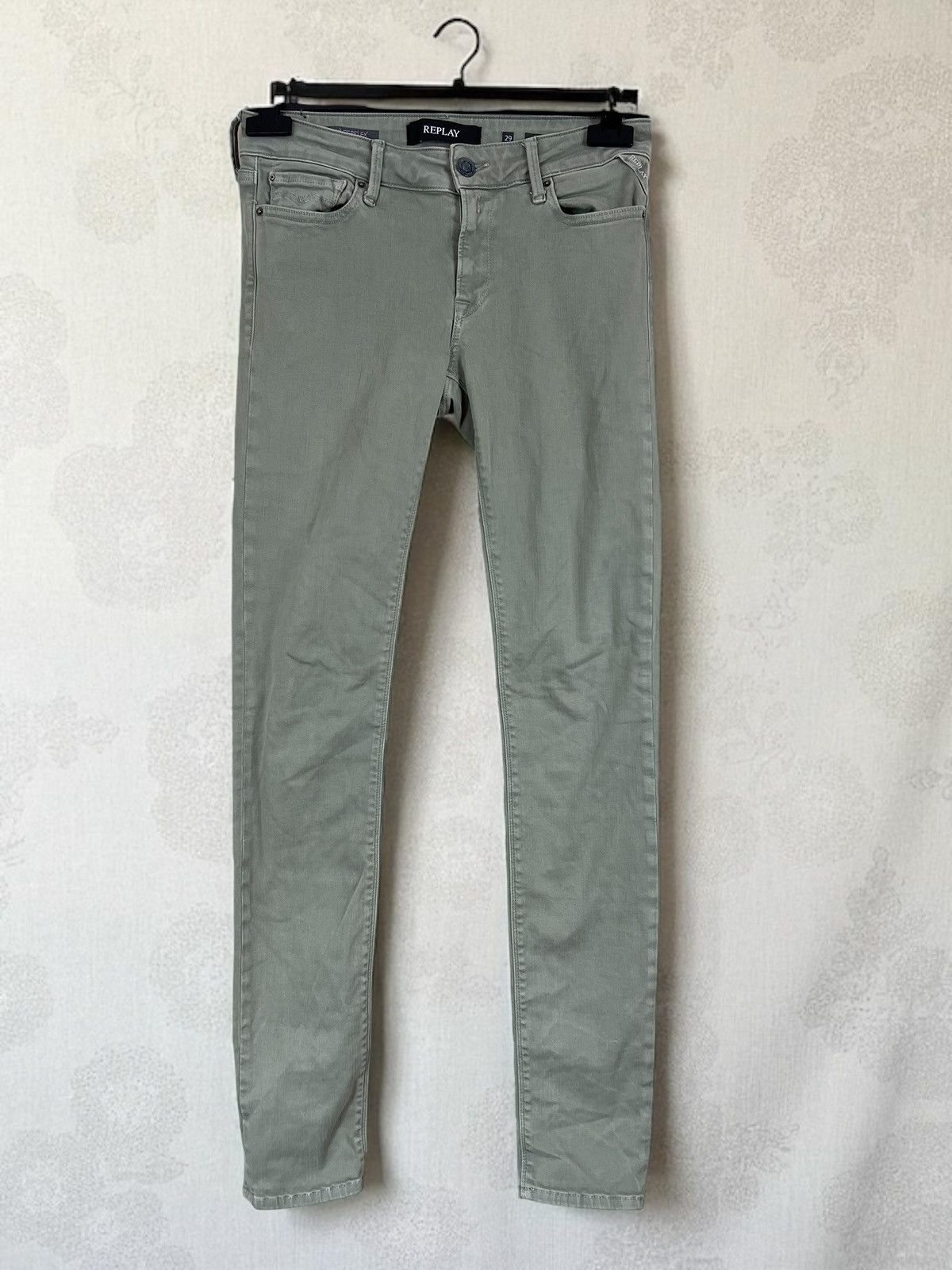 Replay Replay New Luz Hyperflex Khaki jeans size W29 L32 Size 29" - 1 Thumbnail