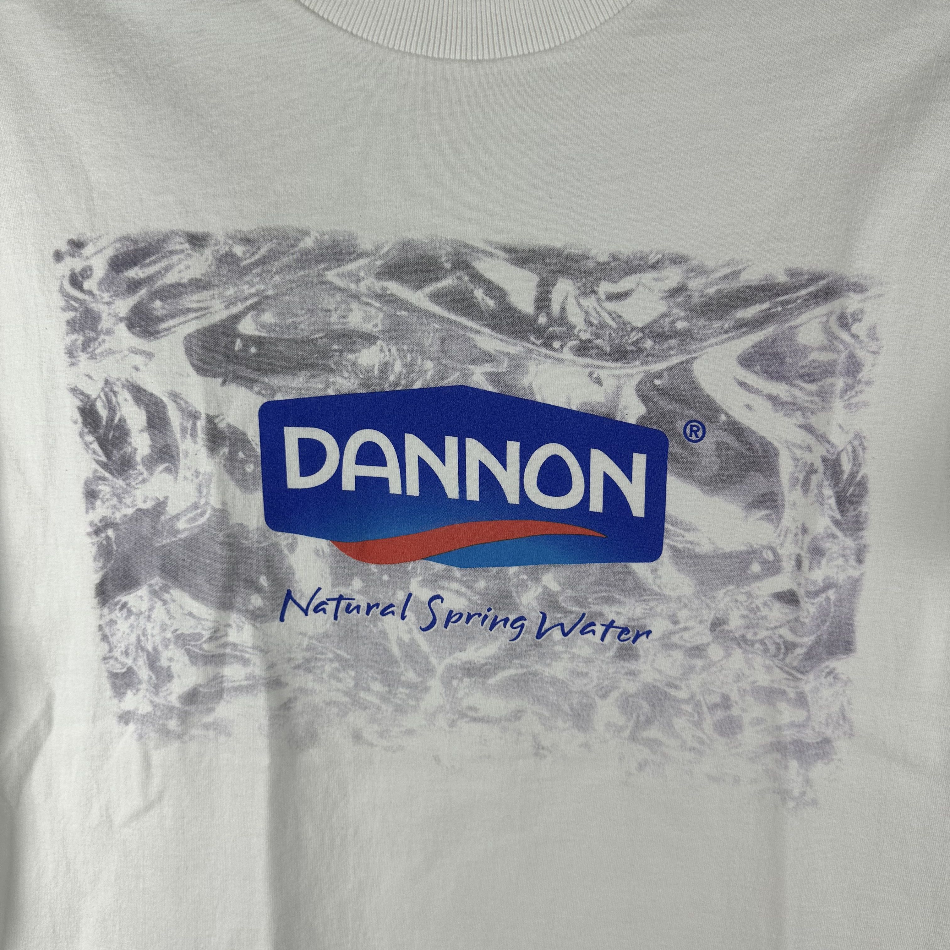 Vintage Vintage 90s Dannon Natural Spring Water Promo T-Shirt Size US M / EU 48-50 / 2 - 2 Thumbnail