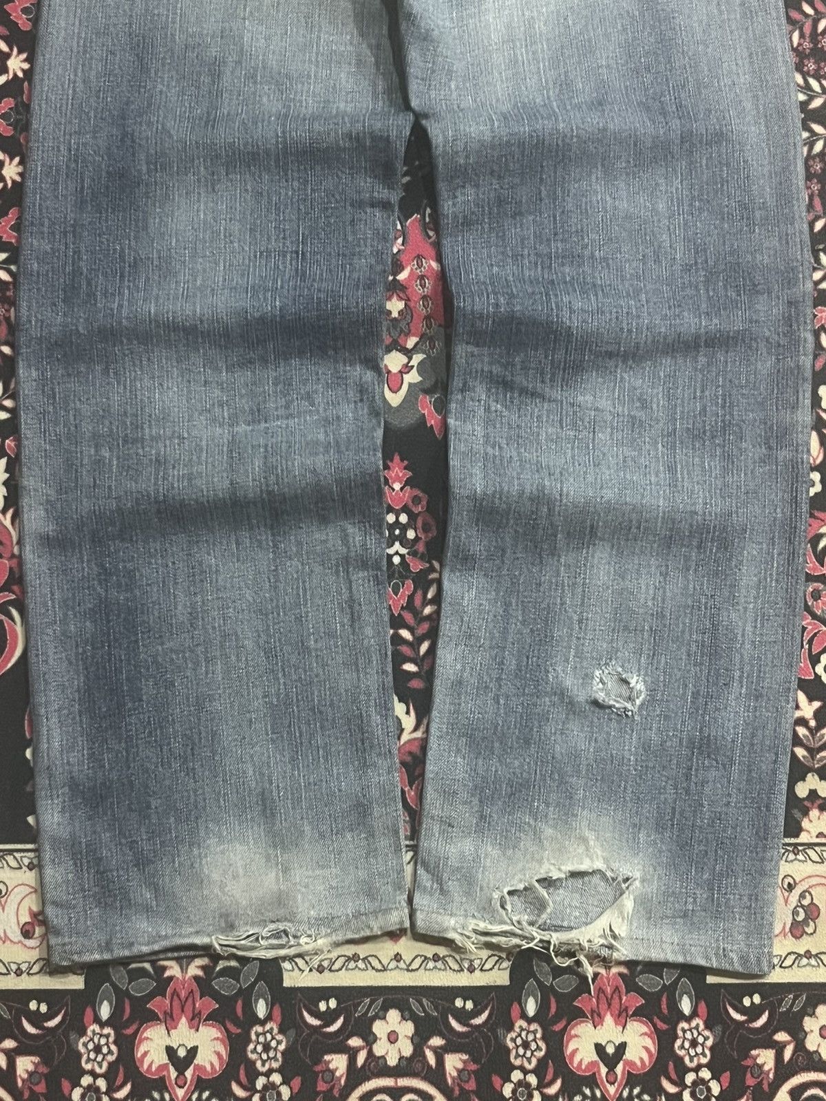Vintage Vintage Japanese Brand Edwin 505 Half Selvedge Blue Jeans Size US 32 / EU 48 - 13 Thumbnail