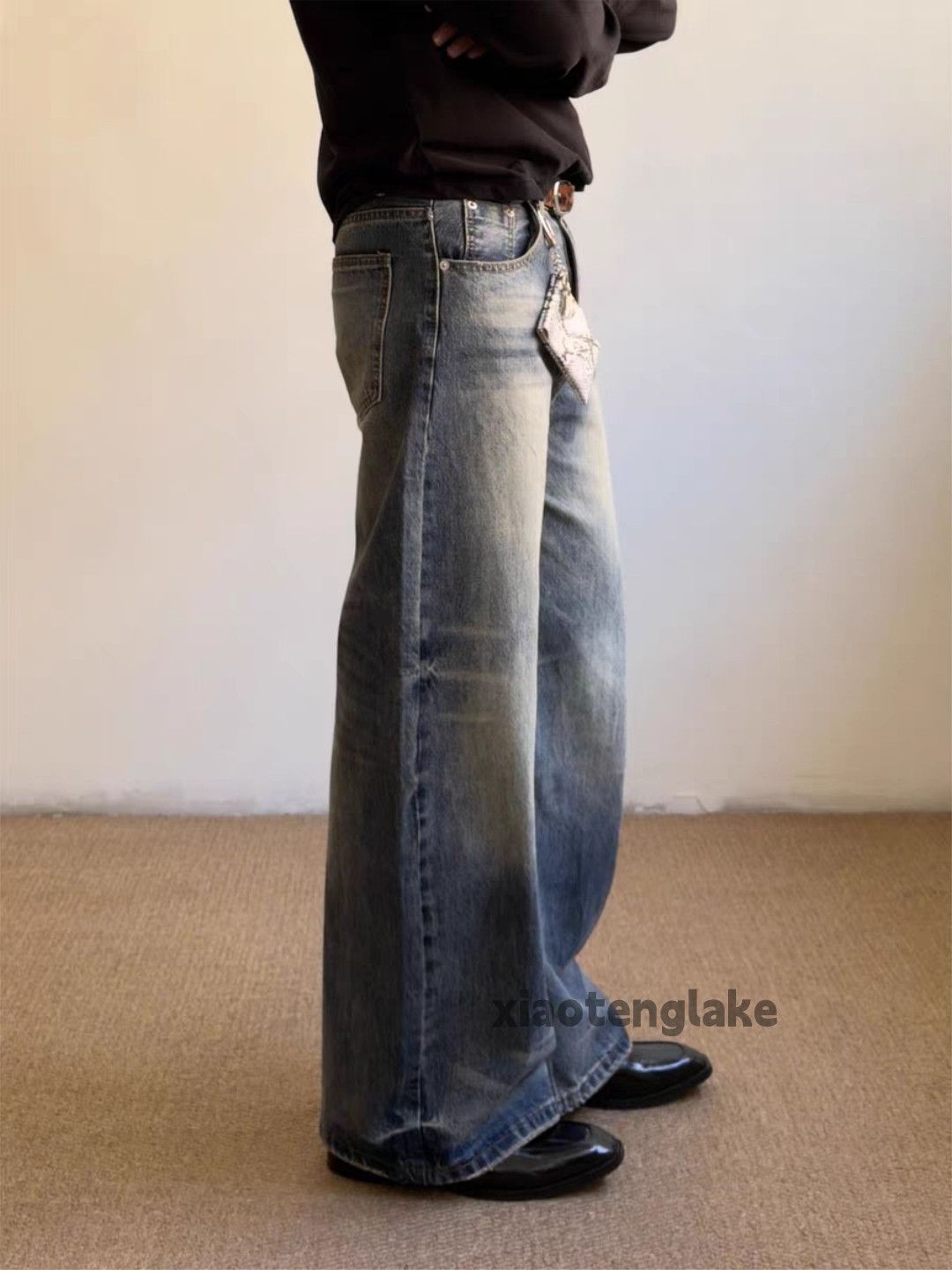 Jean xz vintage distressed faded cleanfit yuppie flared jeans Size US 28 / EU 44 - 5 Thumbnail