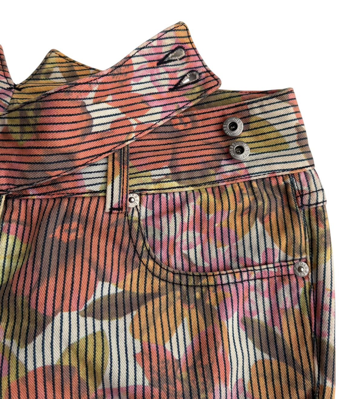 Diesel Diesel Floral Overprinted Multicolour Pants Size 30" / US 8 / IT 44 - 5 Thumbnail