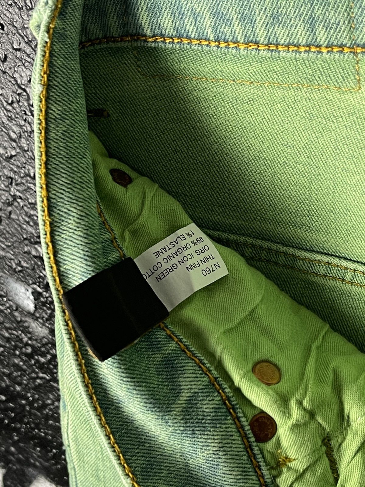 Nudie Jeans Nudie Jeans Co. Light Green Slim Fit Denim Jeans Size 33 Size US 33 - 15 Thumbnail