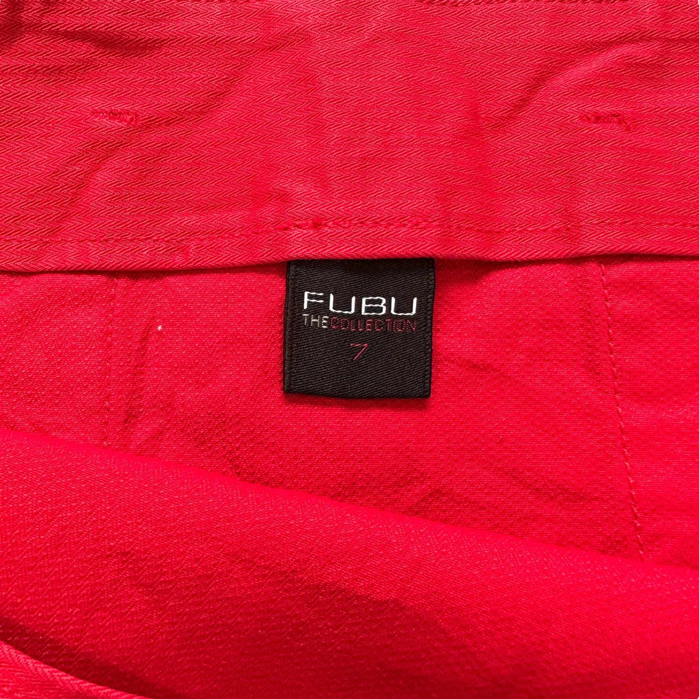 Fubu FUBU THE COLLECTION RED MINI SKIRT #7728-167 Size 32" / US 10 / IT 46 - 5 Thumbnail