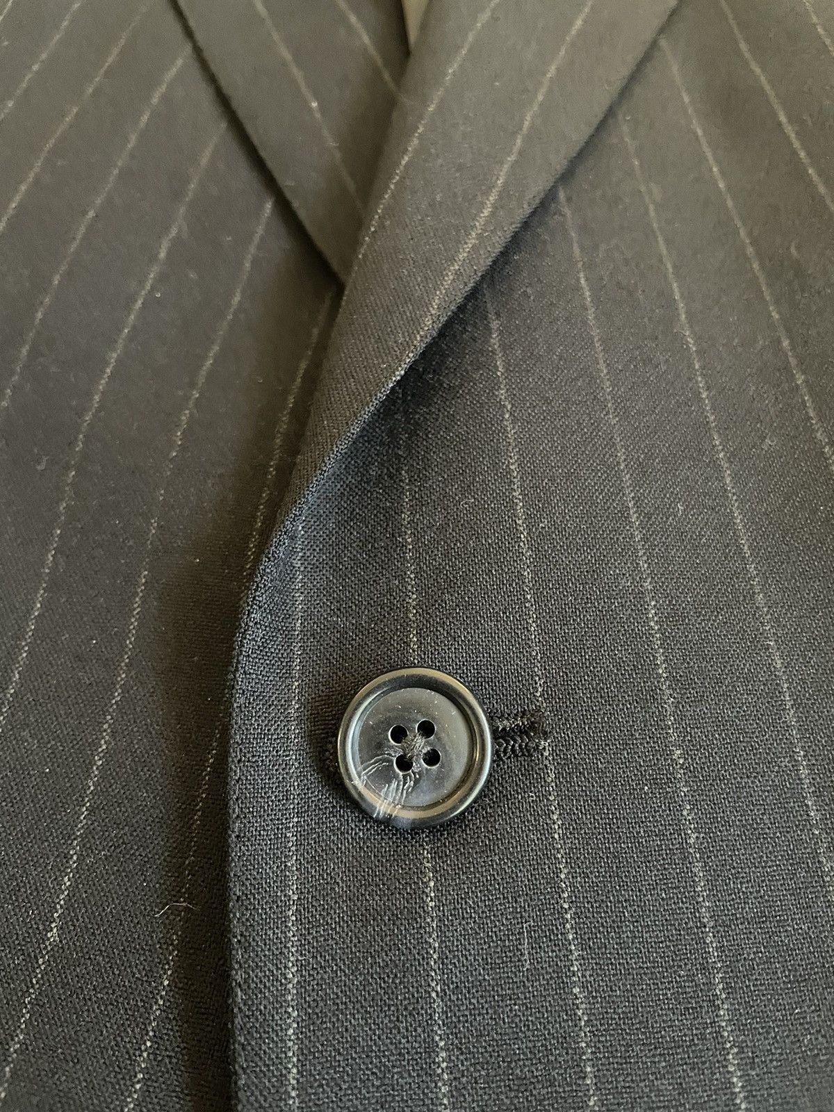Brooks Brothers Brooksease Pinstripe Wool Suit Size 44R - 3 Thumbnail