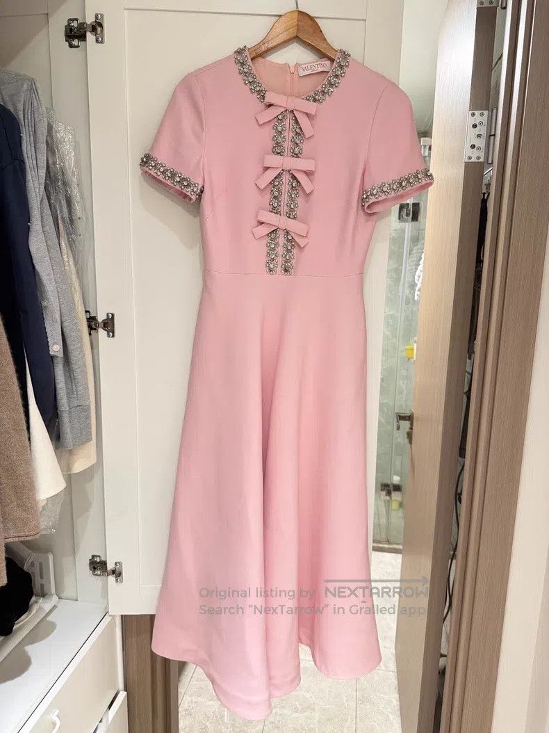 Valentino Valentino A daughter-in-law butterfly silk wool A-line dre Size S / US 4 / IT 40 - 4 Thumbnail