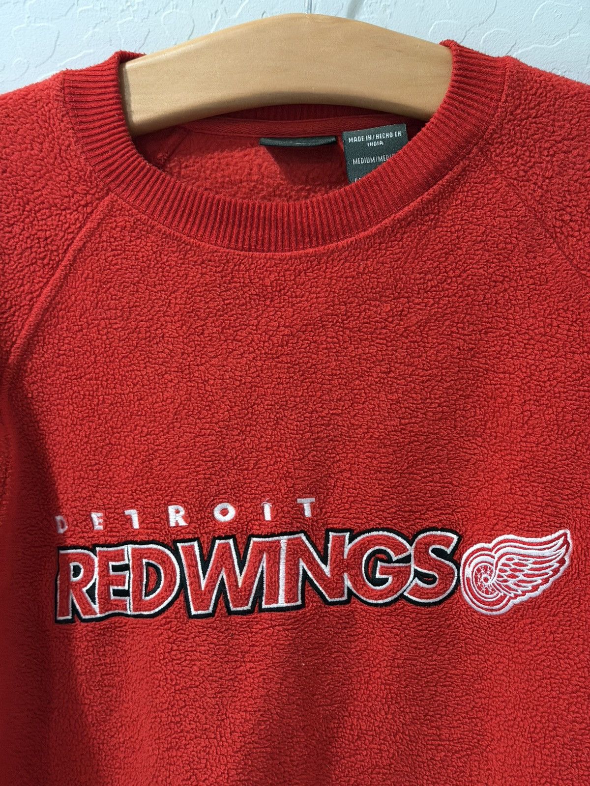 Pro Edge Vintage Pro Edge Detroit Red Wings Fleece Pullover Medium Size US M / EU 48-50 / 2 - 2 Thumbnail