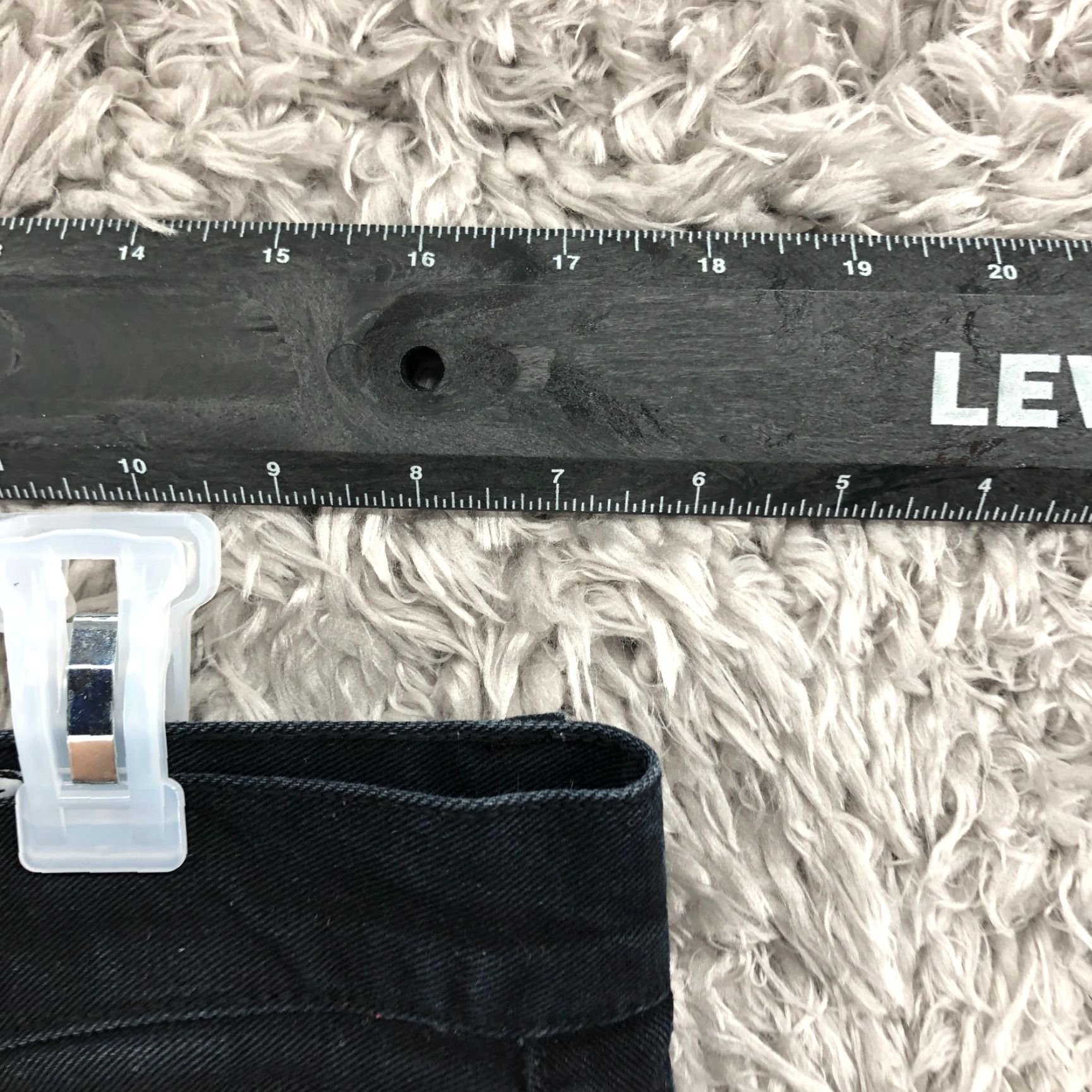 Denime Recycled Blues Jeans Size 34x32 Mens Mid Rise Slim Straight Dark Black Denim Jeans Size US 34 / EU 50 - 2 Thumbnail
