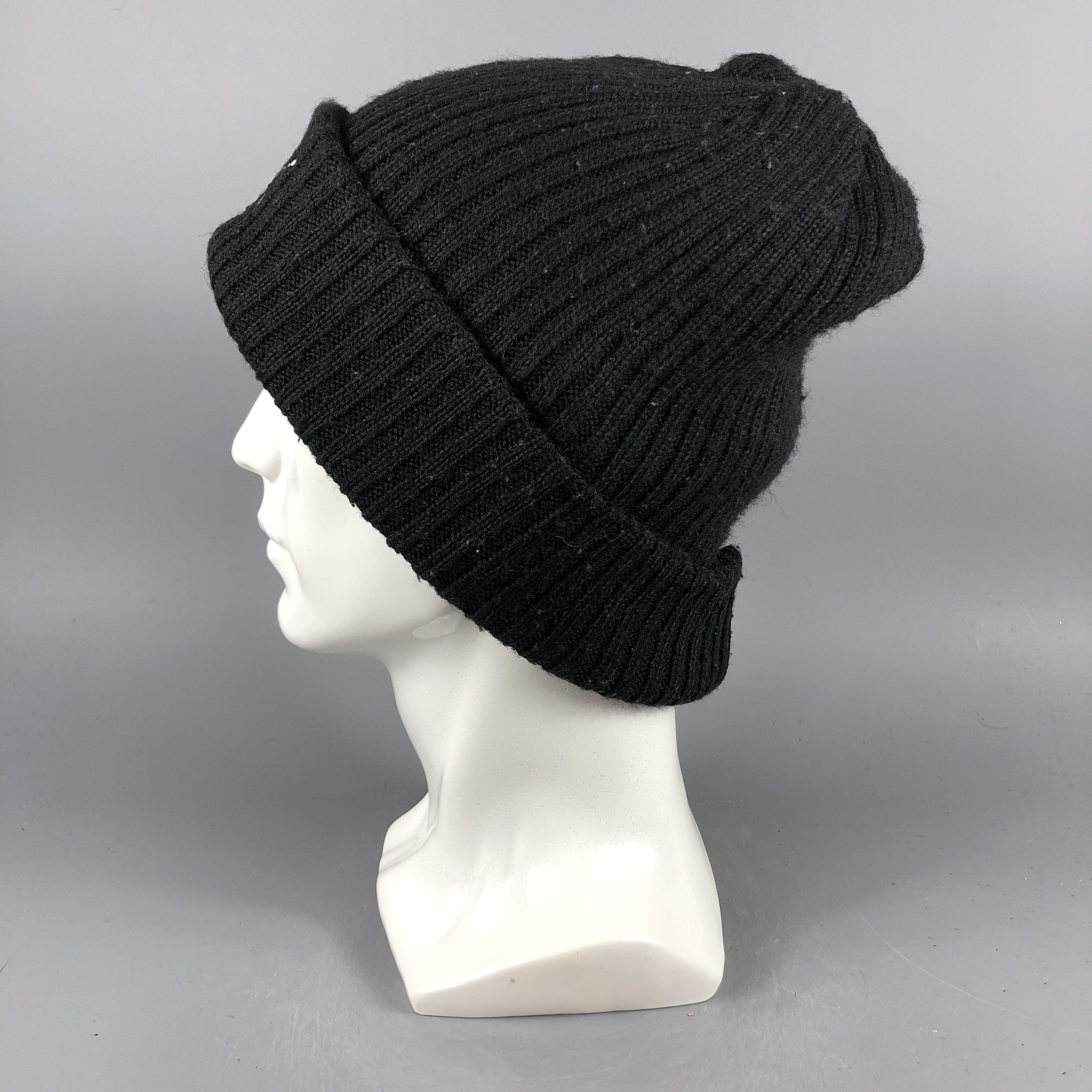 Puma × Vintage Puma Ribbed Black Beanie Snow Hat Snow Cap -D1085 Size ONE SIZE - 1 Thumbnail