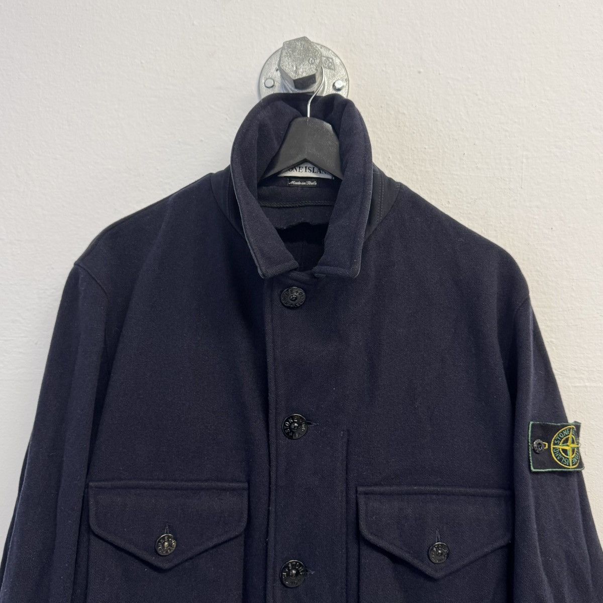 Stone Island STONE ISLAND AW1997 Green Edge Badge Safari Wool Coat Jacket Size US M / EU 48-50 / 2 - 5 Thumbnail