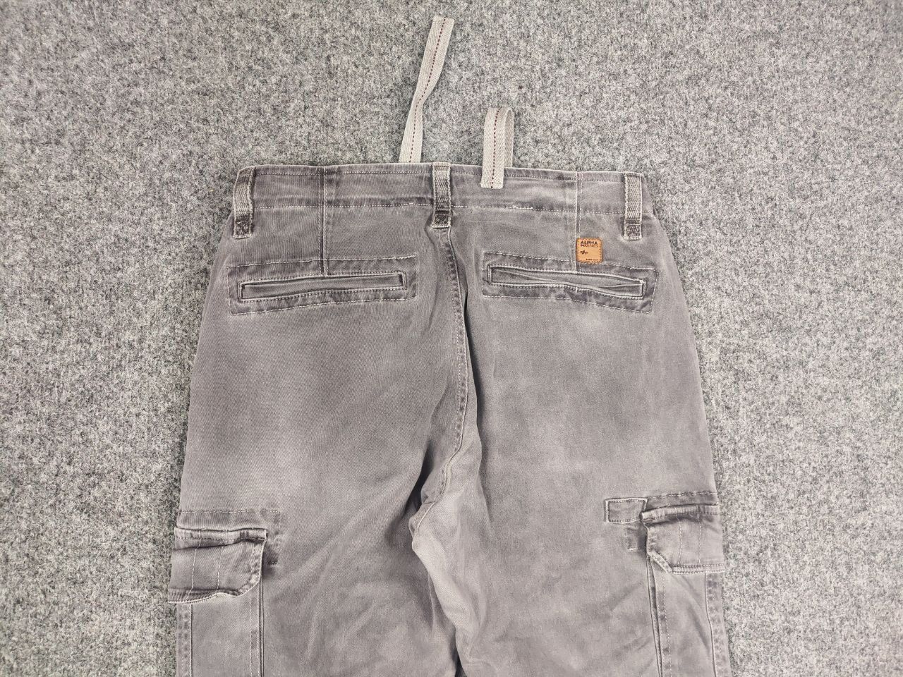Alpha Industries Alpha Industries Straight Fabric Faded Gray Cargo Pants Size US 32 / EU 48 - 11 Thumbnail