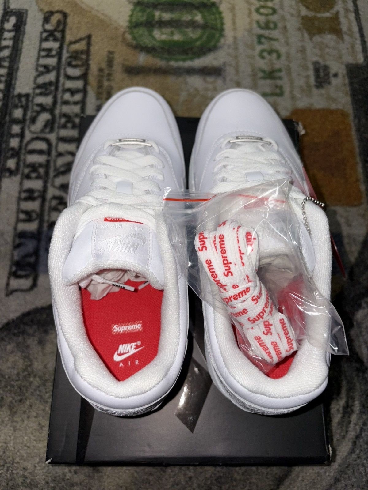 Nike × Supreme Supreme Nike Air Max 1 ‘87 SP (Womens 7) Size US 5.5 / EU 38 - 5 Thumbnail