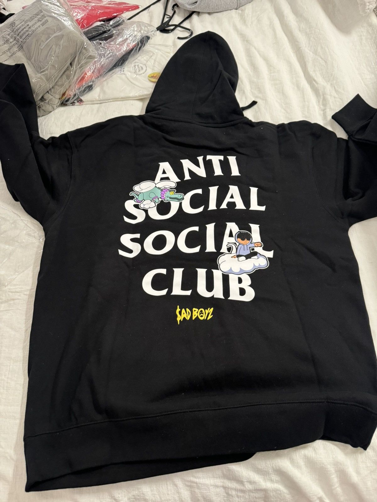 Anti Social Social Club Anti social sad boyz cartoon hoodie Size US L / EU 52-54 / 3 - 8 Thumbnail