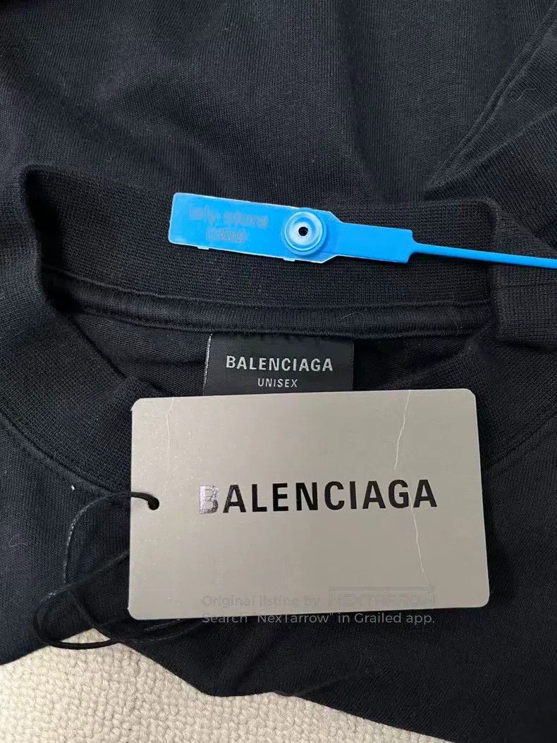 Balenciaga Balenciaga Letter Logo Pattern Printed Crew Neck Short Sle Size US S / EU 44-46 / 1 - 5 Thumbnail