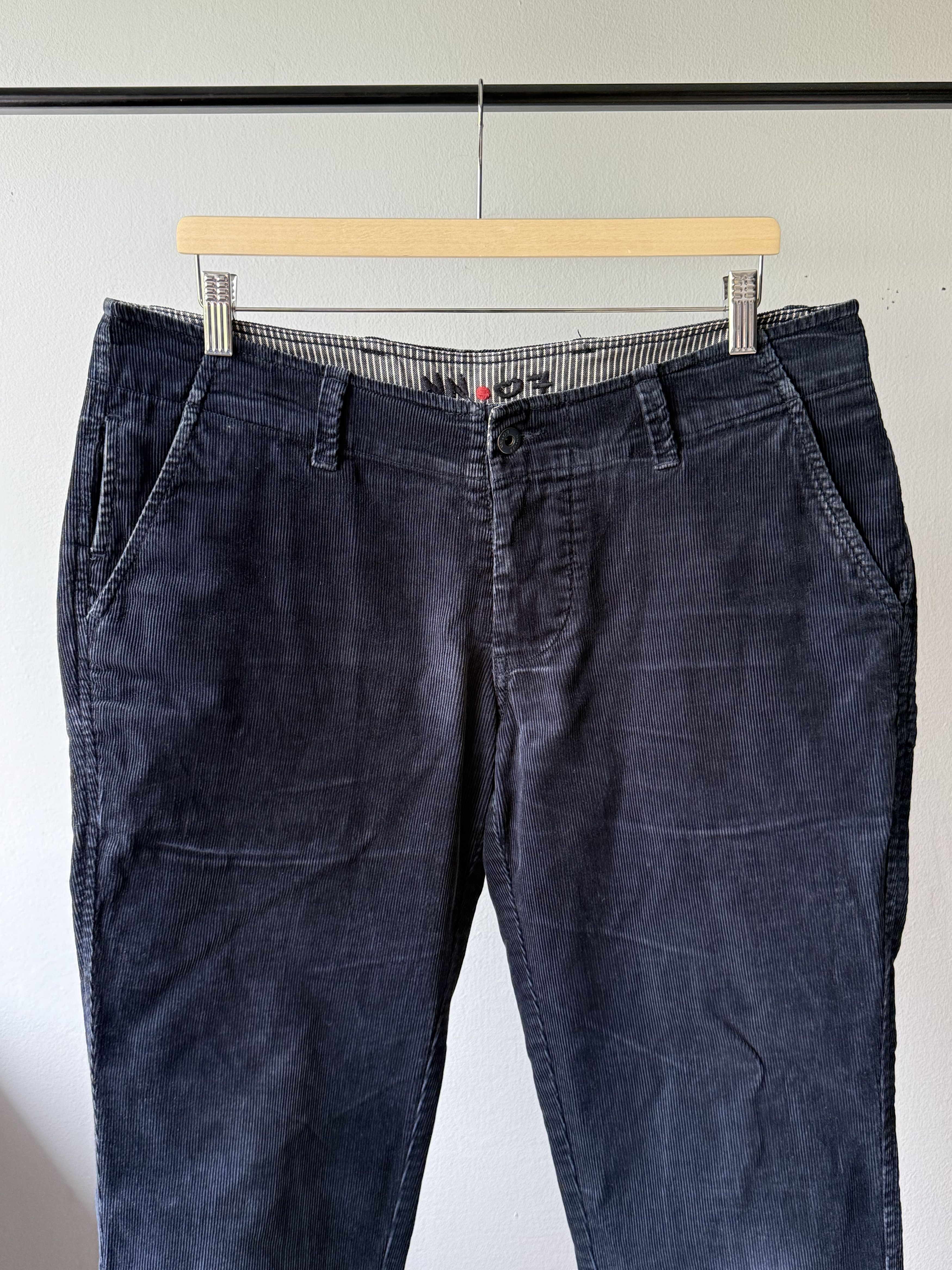 NN07 NN07 No Nationality Simon Navy Corduroy Men's Trousers Pants Size US 33 - 3 Thumbnail