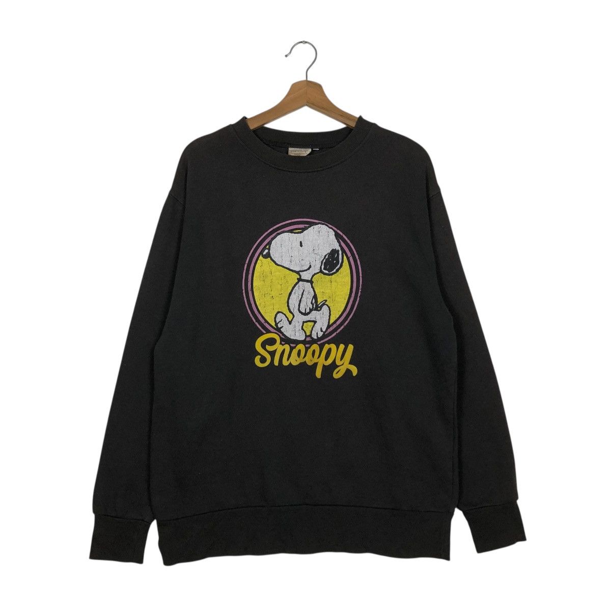 Peanuts 🔥VINTAGE SWEATSHIRT SNOOPYPEANUTS BIG LOGO OVER PRINT Size US M / EU 48-50 / 2 - 3 Thumbnail