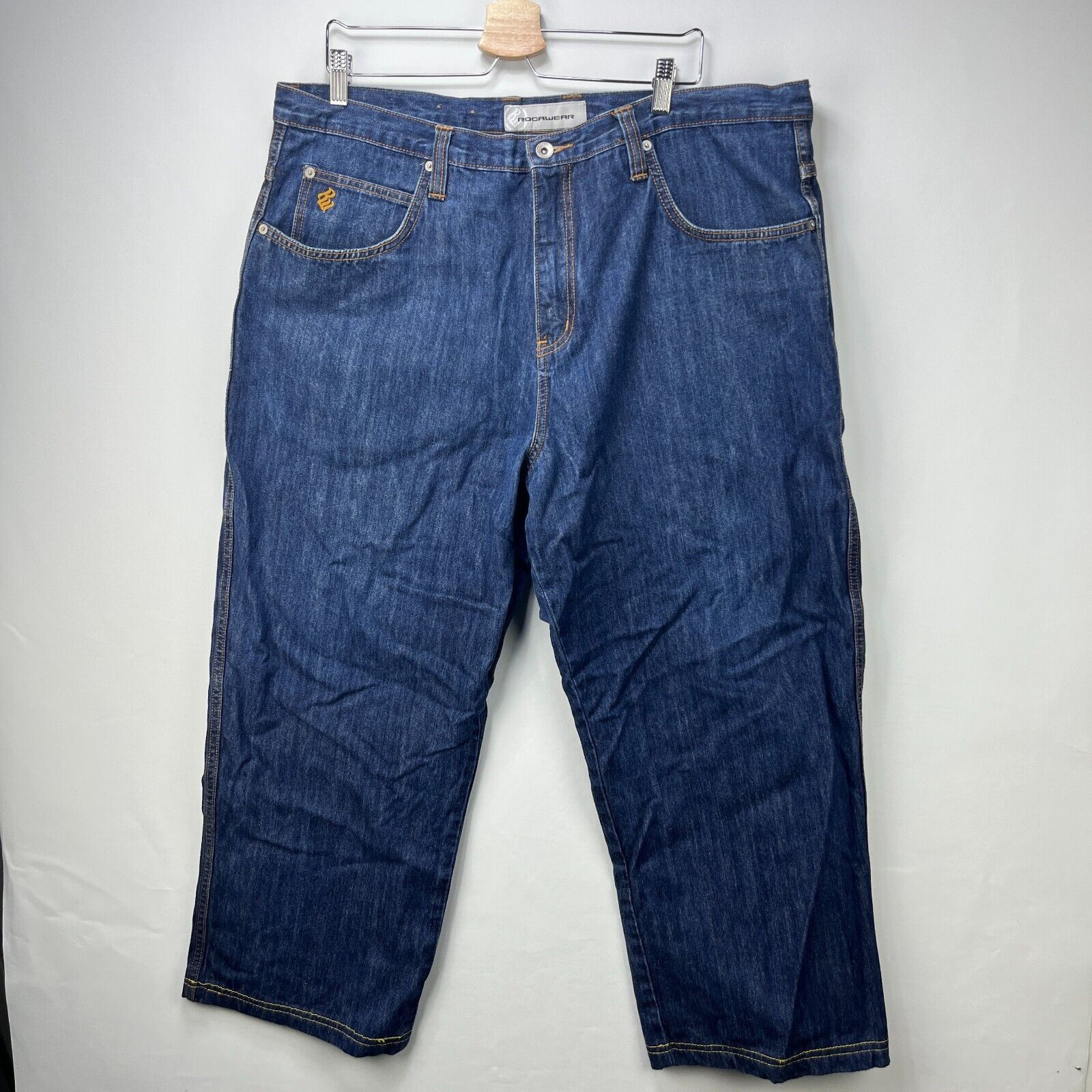 Rocawear × Vintage Vintage Y2K Rockawear Jeans Baggy Pants Size 40 Wide Skater Size US 40 / EU 56 - 5 Thumbnail