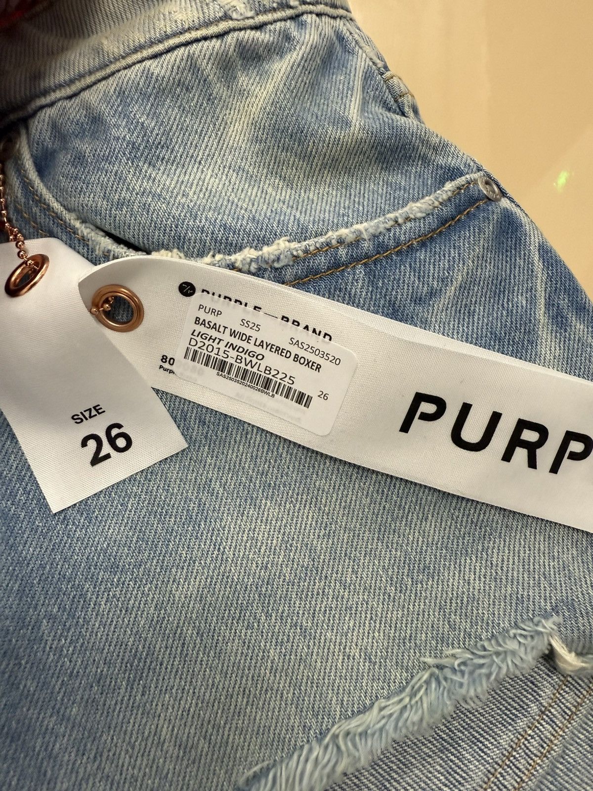 Other Purple Brand Layered Boxer Jeans Size 26" / US 2 / IT 38 - 3 Thumbnail