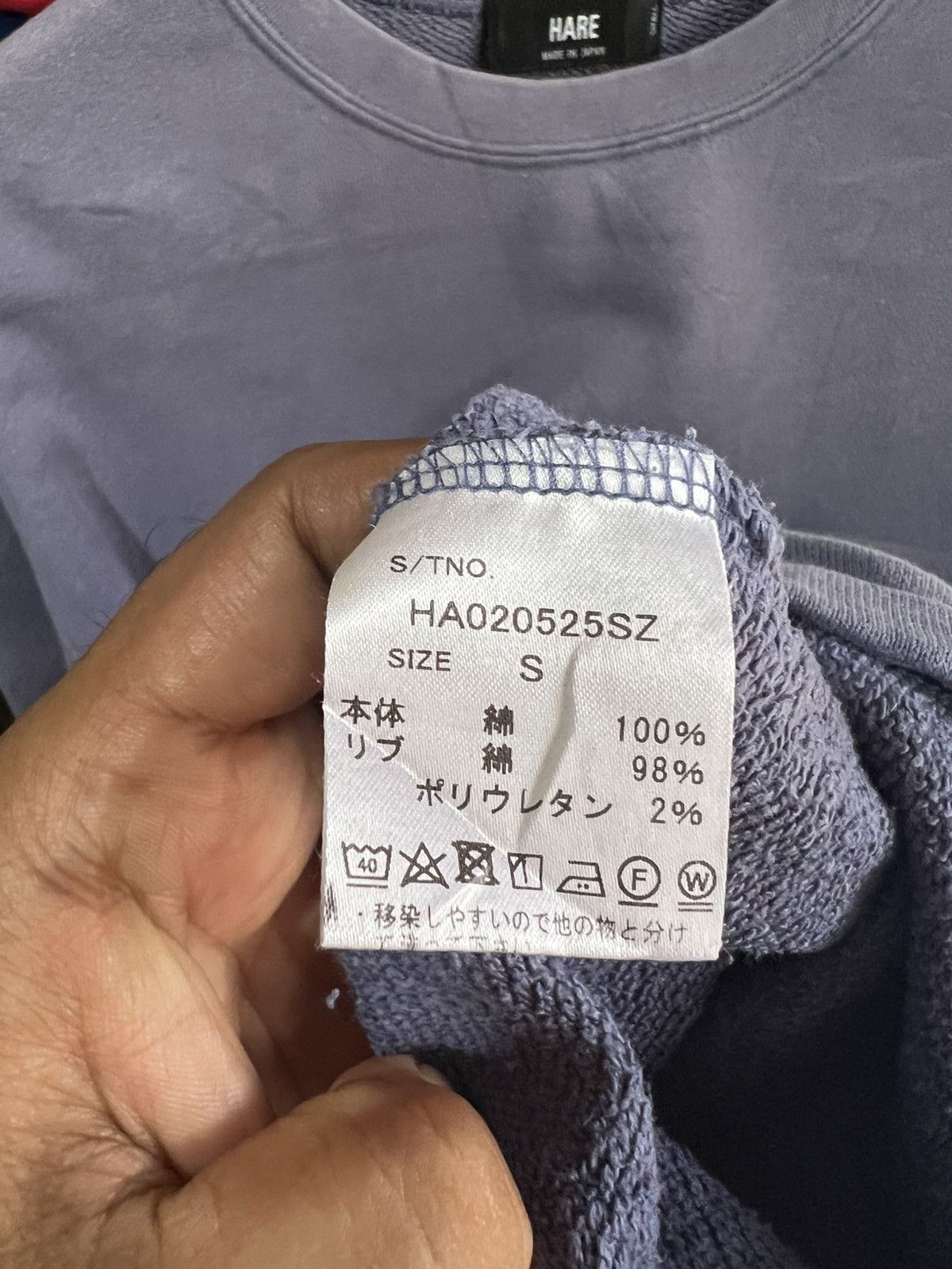 HARE 🔥Rare Sun Faded Hare Single Pocket Crewneck Sweatshirt Size US M / EU 48-50 / 2 - 11 Thumbnail