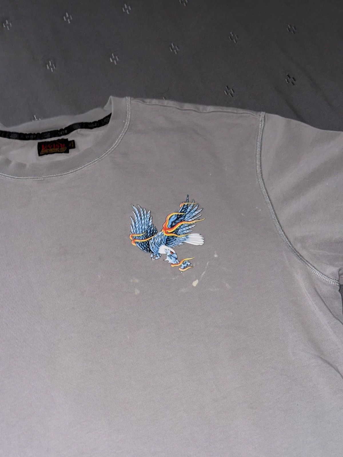 Evisu Evisu Eagle Print Seagull Embroidery T-Shirt Grey Size US XL / EU 56 / 4 - 2 Thumbnail