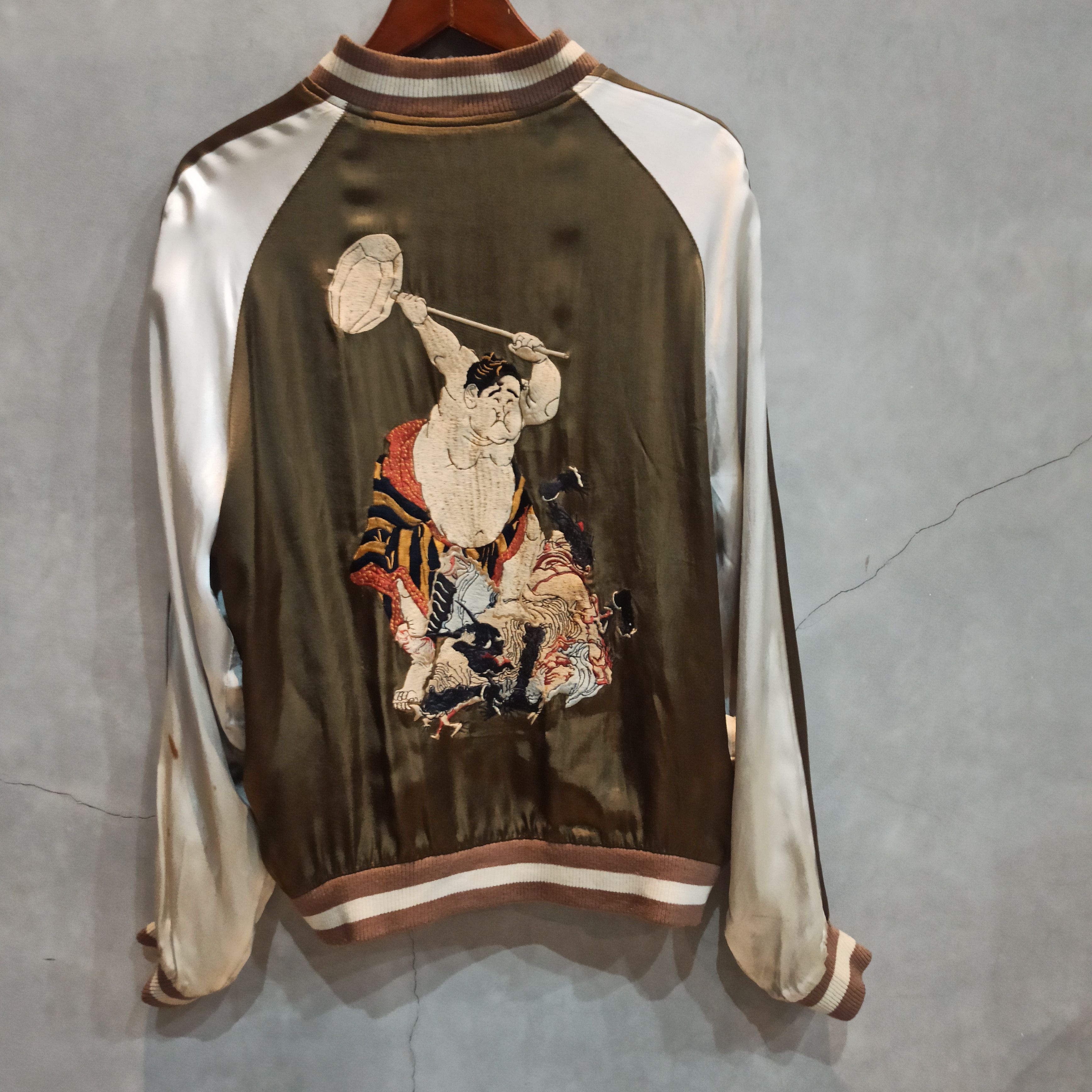 Japanese Brand × Vintage VINTAGE JAPANESE CLASSIC SCRIPT SUKAJAN REVERSIBLE RAYON Size US M / EU 48-50 / 2 - 5 Thumbnail