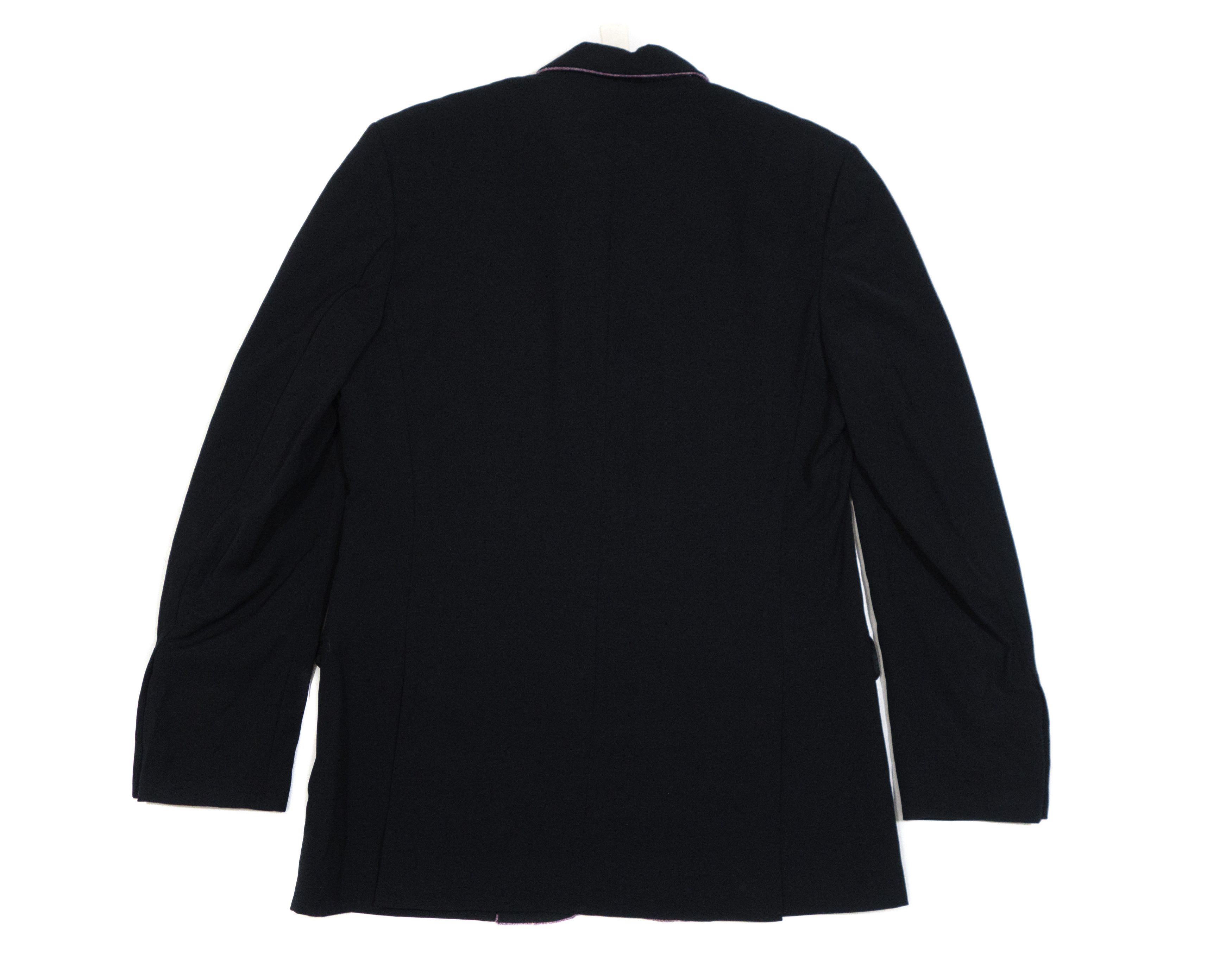 Versace Gianni Versace Couture Vintage Wool Blazer Piping Detail 90s Size XL / US 12-14 / IT 48-50 - 3 Thumbnail