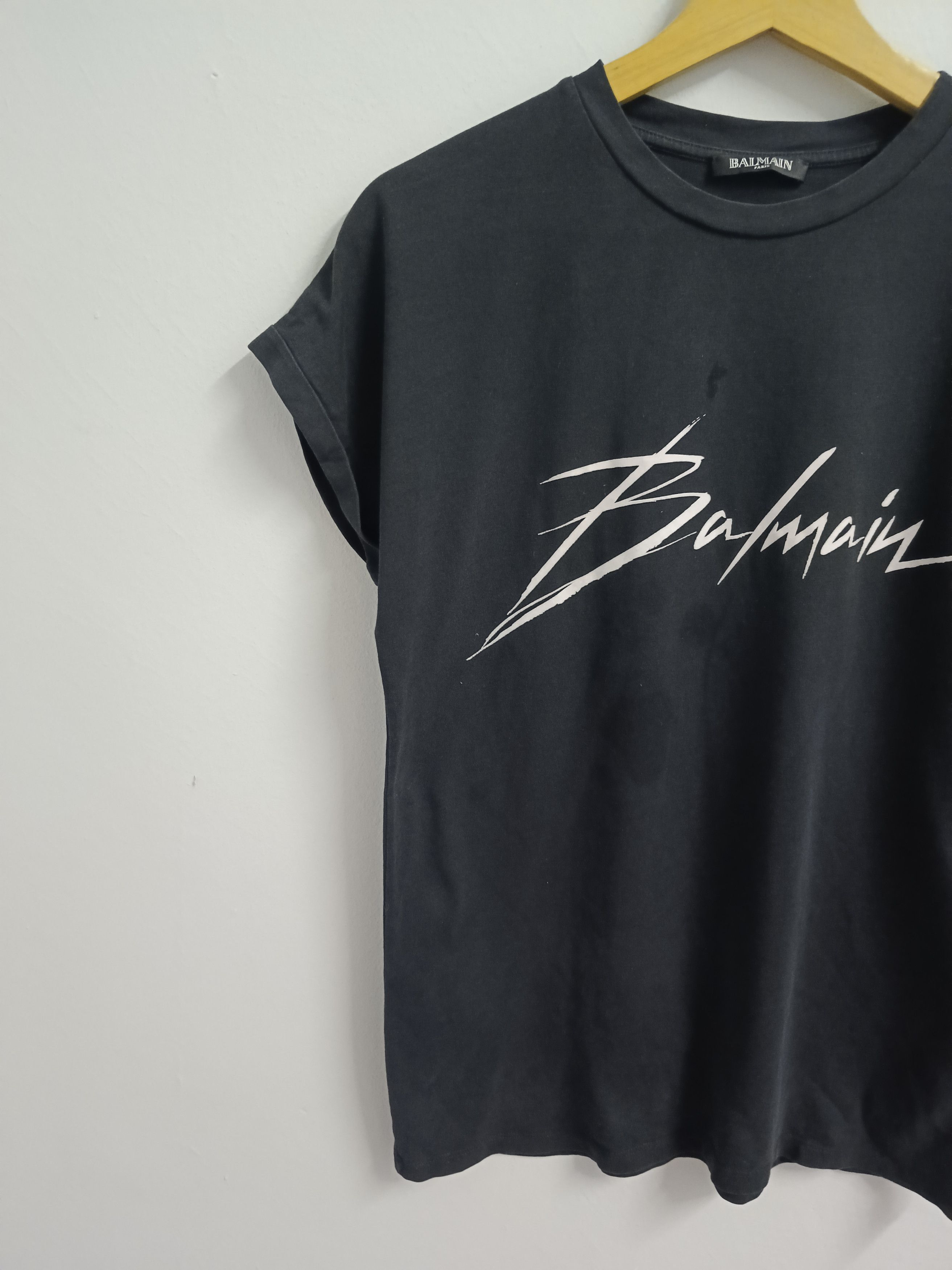 Balmain 0G🔥GRAIL BALMAIN SPELLOUT Size M / US 6-8 / IT 42-44 - 3 Thumbnail