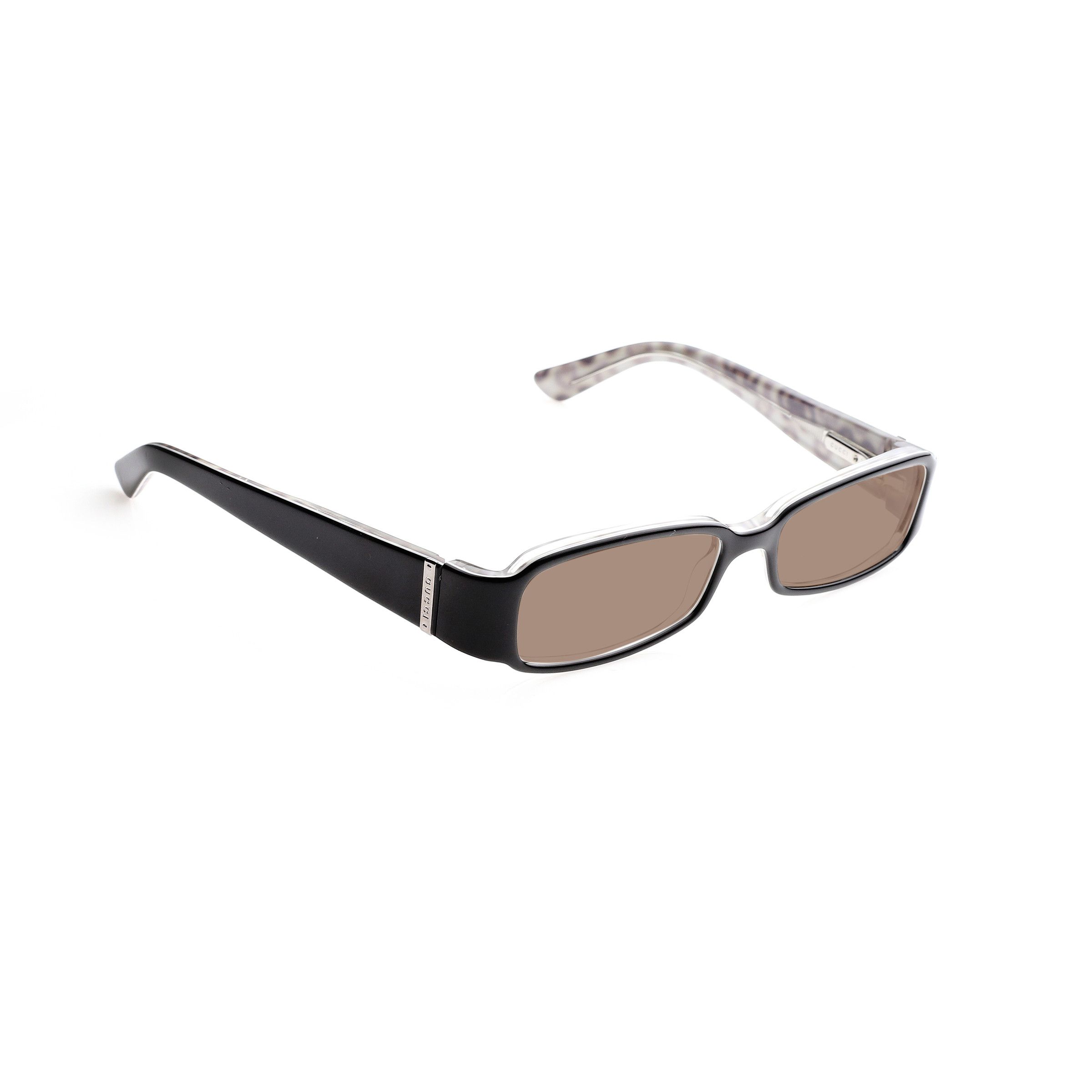 Gucci Gucci '00s Black Monogram Horsebit Flat Sunglasses Brown Size ONE SIZE - 1 Thumbnail