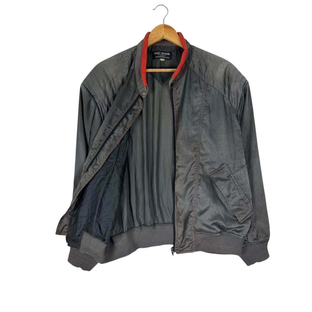 Issey Miyake 🔥80s ISSEY SKYLINE BOMBER JACKET Size US L / EU 52-54 / 3 - 8 Thumbnail