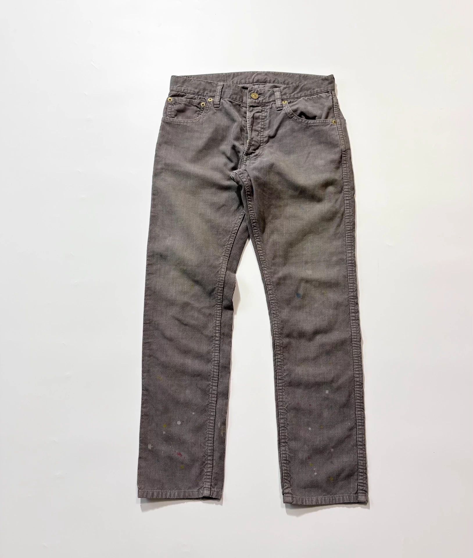 Visvim VISVIM FLUXUS 03 Corduroy Pants Purple Gray Size US 30 / EU 46 - 1 Thumbnail