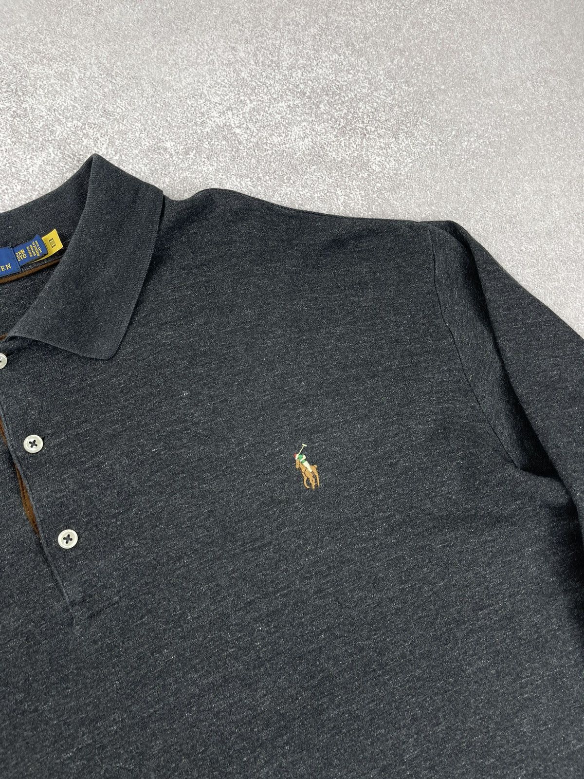 Polo Ralph Lauren Polo Ralph Lauren Long Sleeve Rugby Grey Size Xxl Size US XXL / EU 58 / 5 - 5 Thumbnail