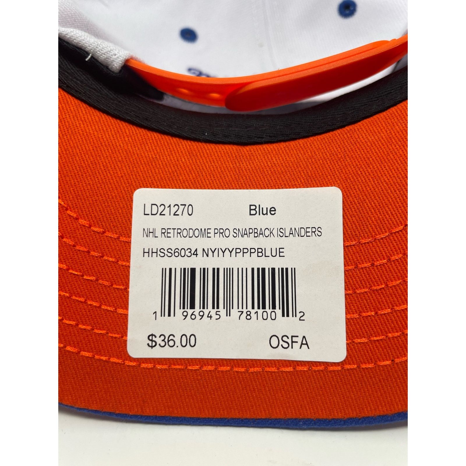 Mitchell & Ness New York Islanders Retrodome Snapback Hat Mitchell & Ness Size ONE SIZE - 5 Thumbnail