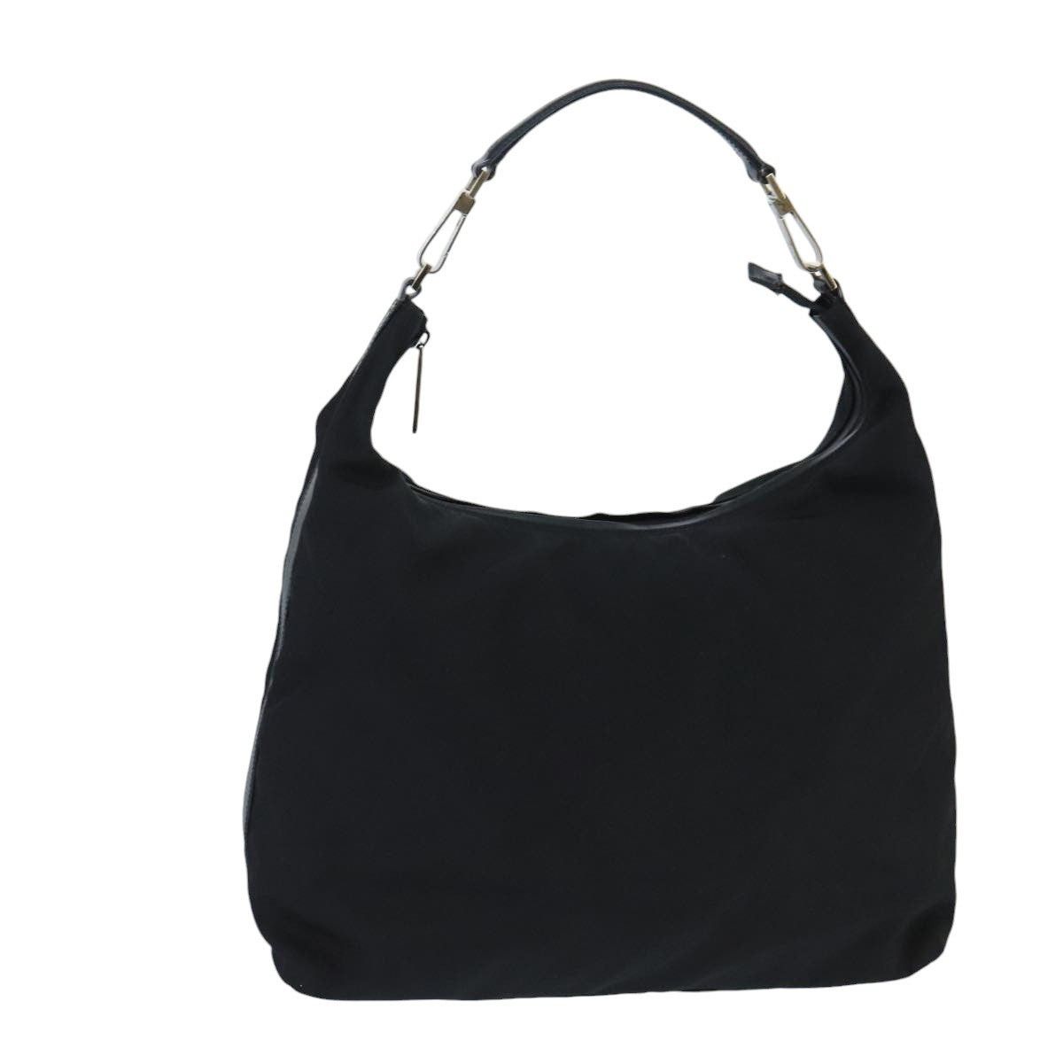 Gucci Shoulder Bag Nylon Black Silver 001 001, Women's
