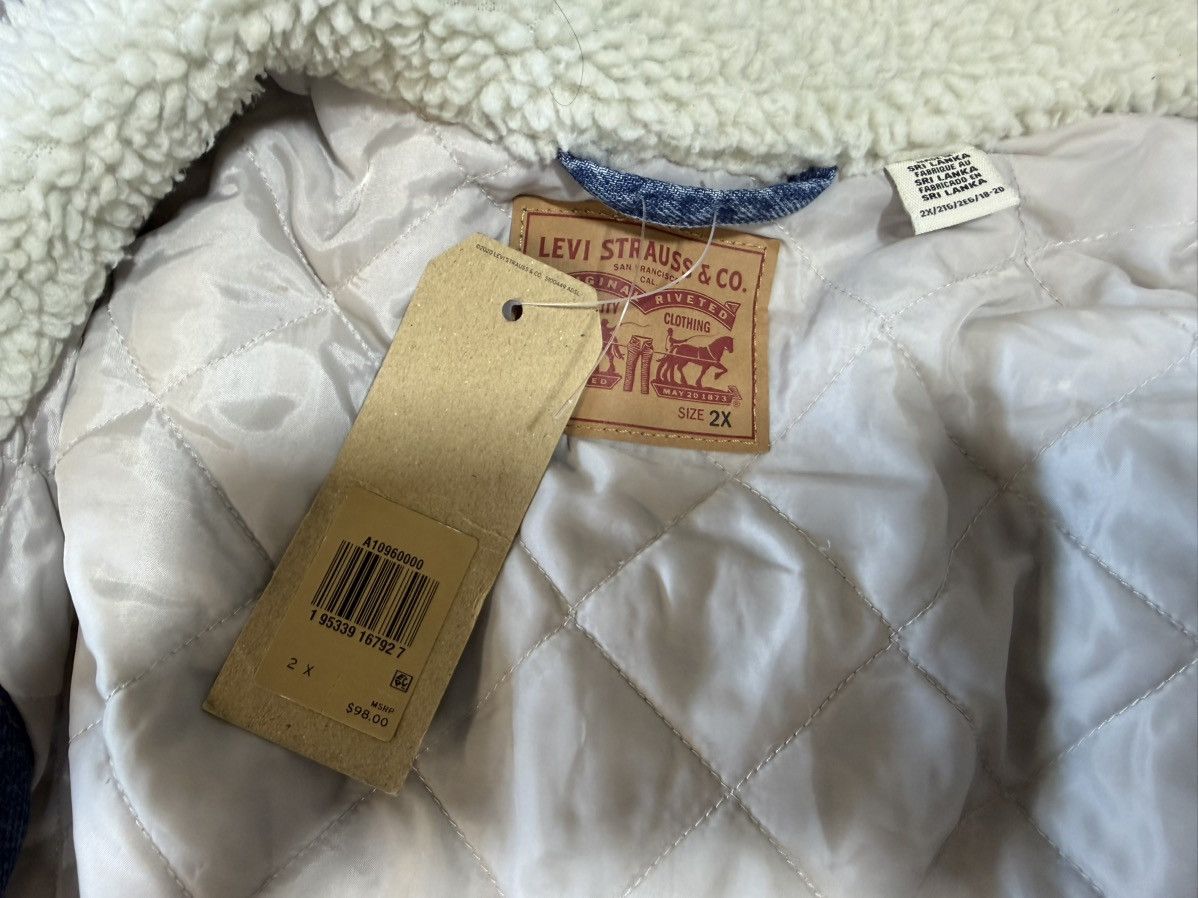 Levi's Levis original trucker jacket denim plus size 2X women New Size XXL / US 16-18 / IT 52-54 - 5 Thumbnail