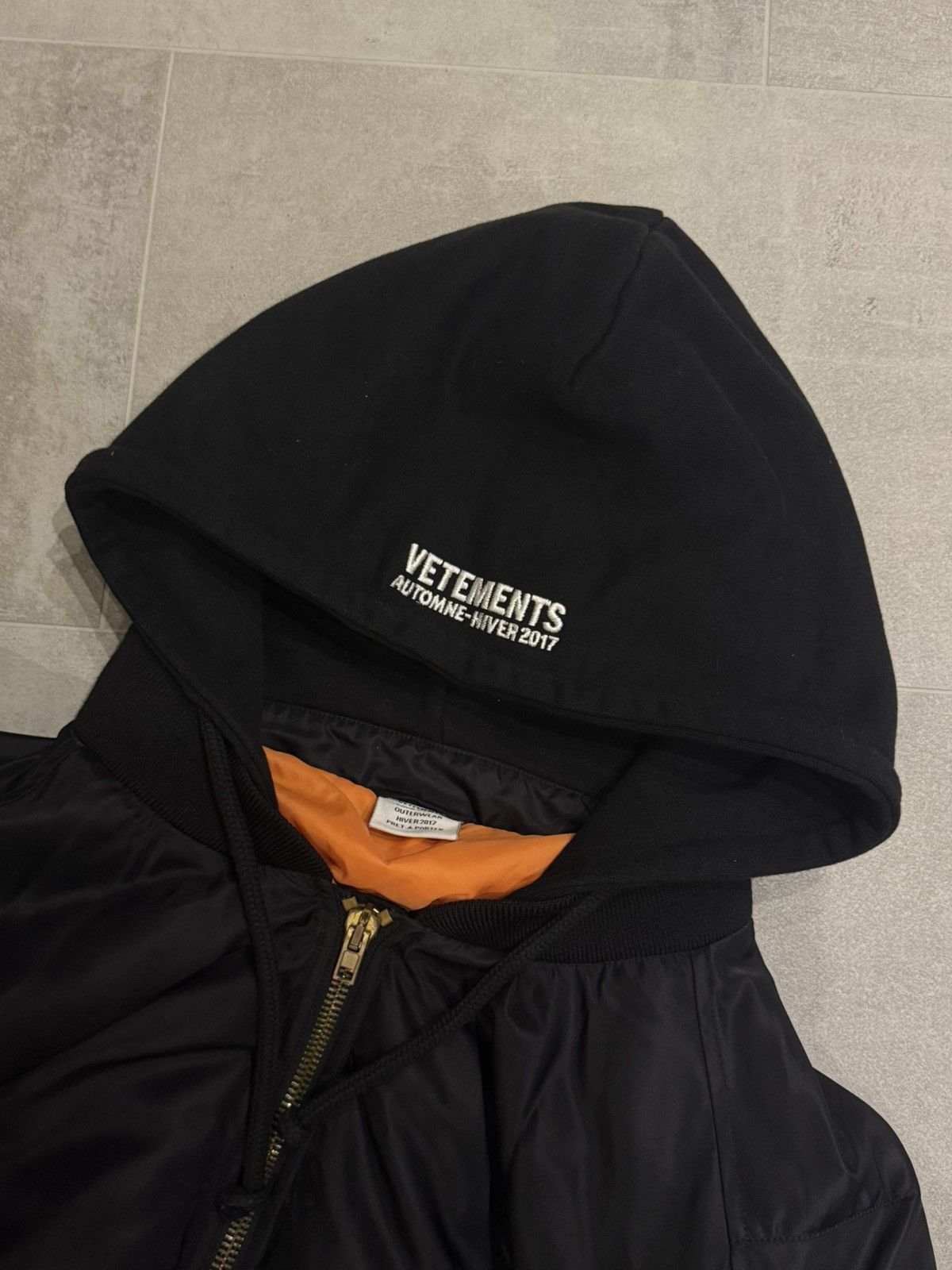 Vetements Total Fucking Darkness Bomber