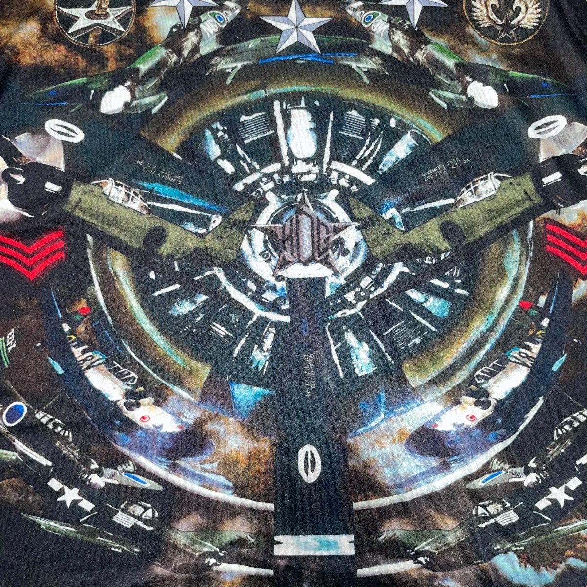 Givenchy × Riccardo Tisci 2012 Ricardo Tisci Fighter Jets tee Size US L / EU 52-54 / 3 - 2 Thumbnail