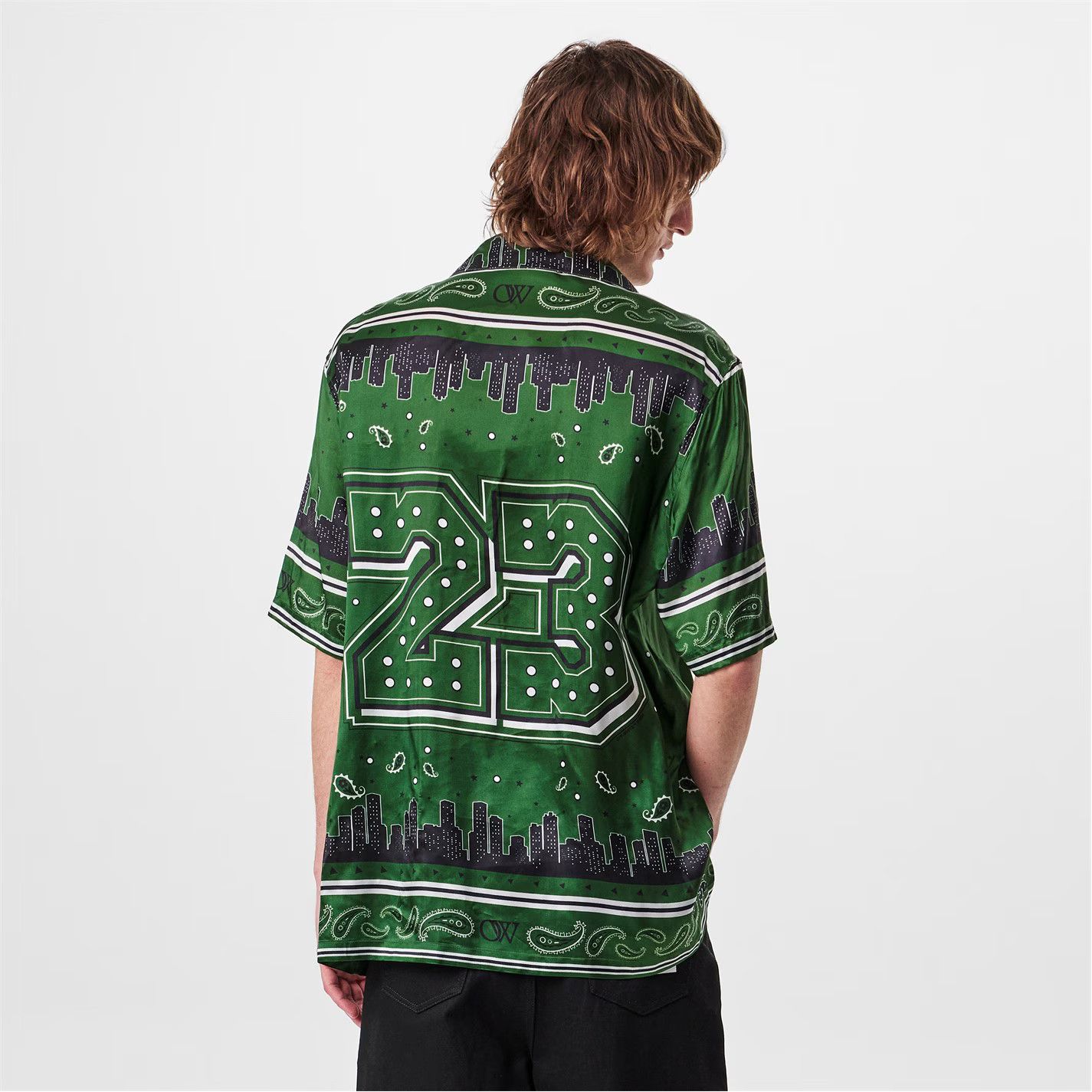 Off-White o1g2r1mq0326 Bandana Relaxed Fit Bowling Shirt in Multicolor Size US S / EU 44-46 / 1 - 3 Thumbnail