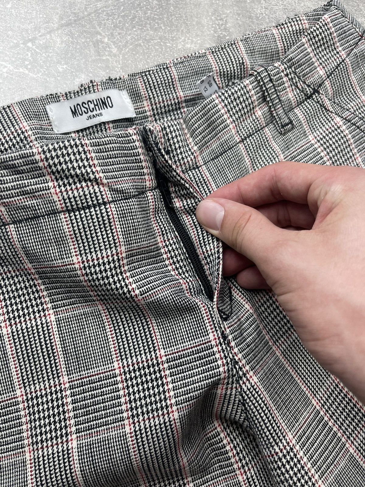 Moschino × Vintage Moschino Vintage Rare Archive Flared Checkered Pants Size 34" / US 12 / IT 48 - 12 Thumbnail